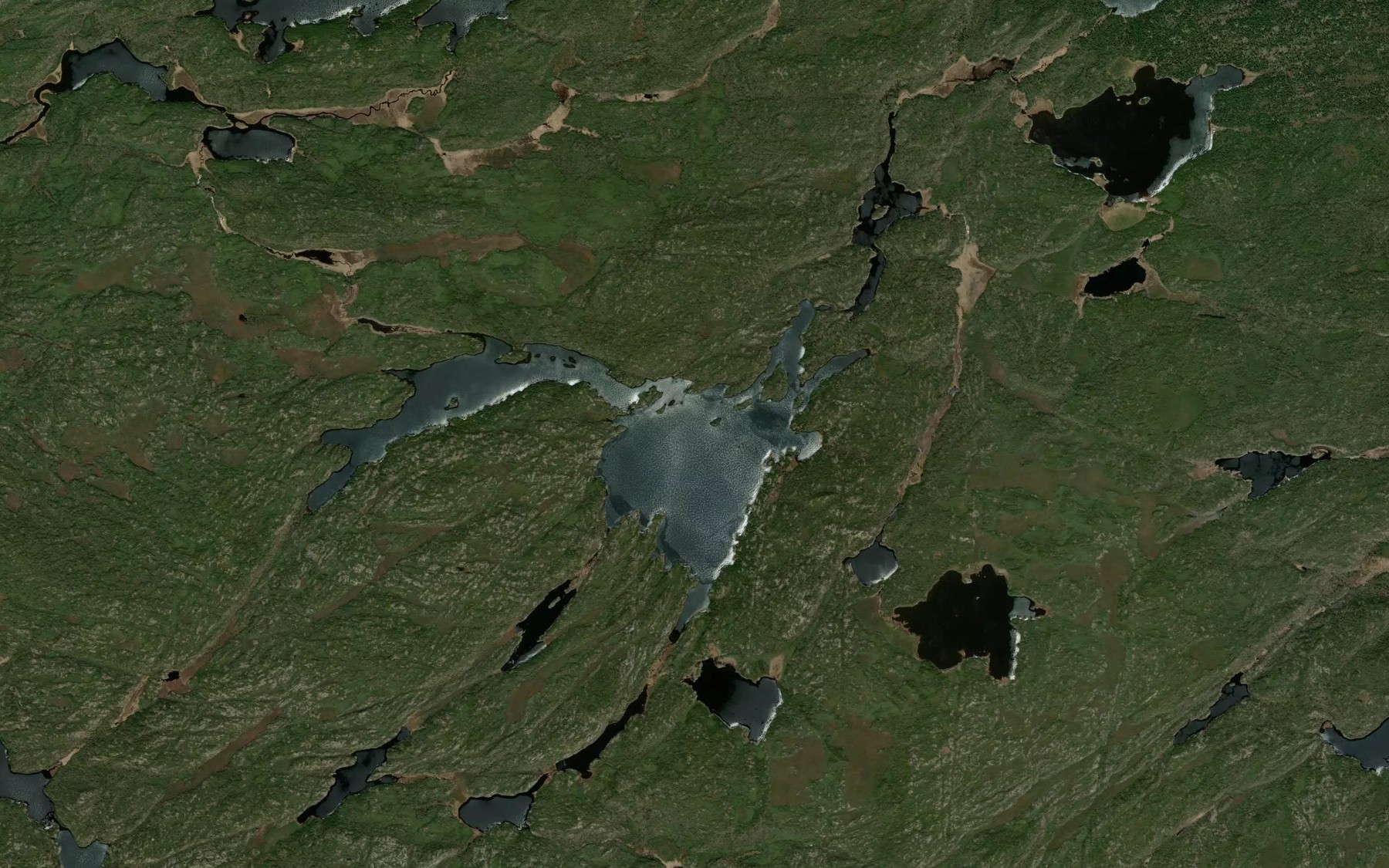 Satellite map of the Connett Lake