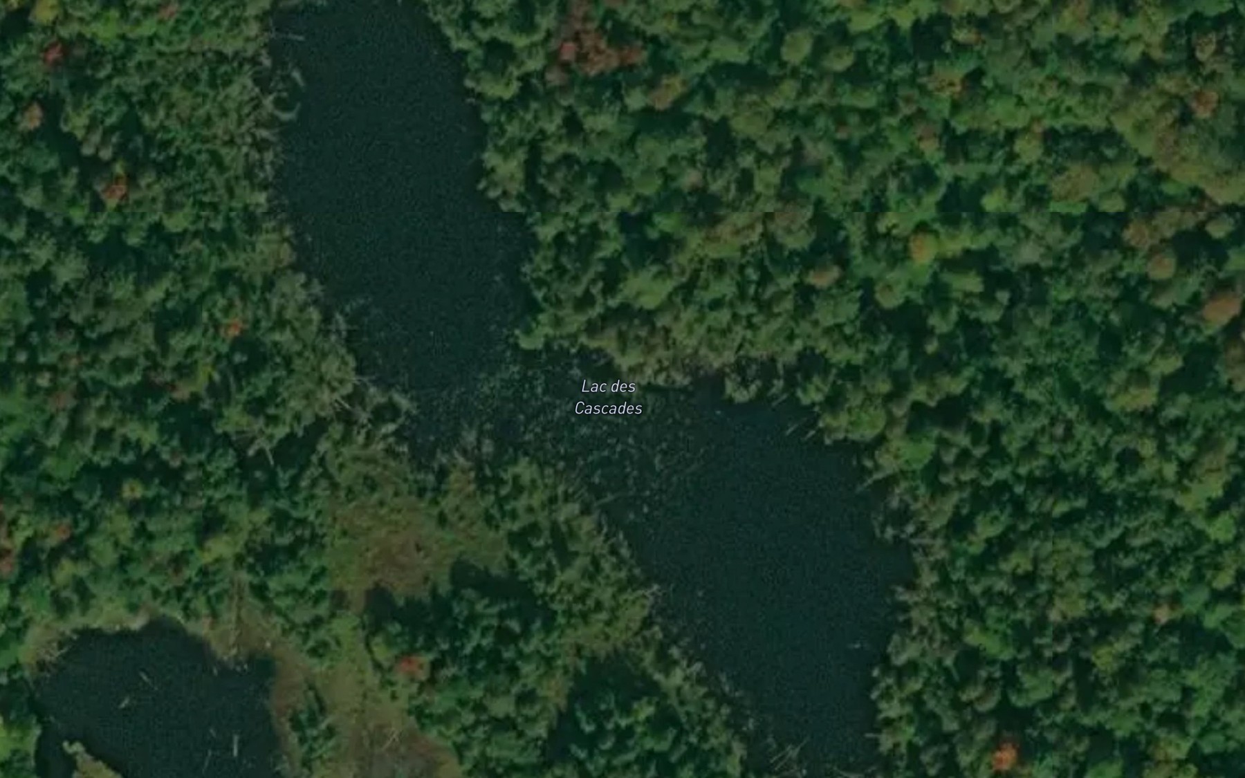 Satellite map of the Lac des Cascades