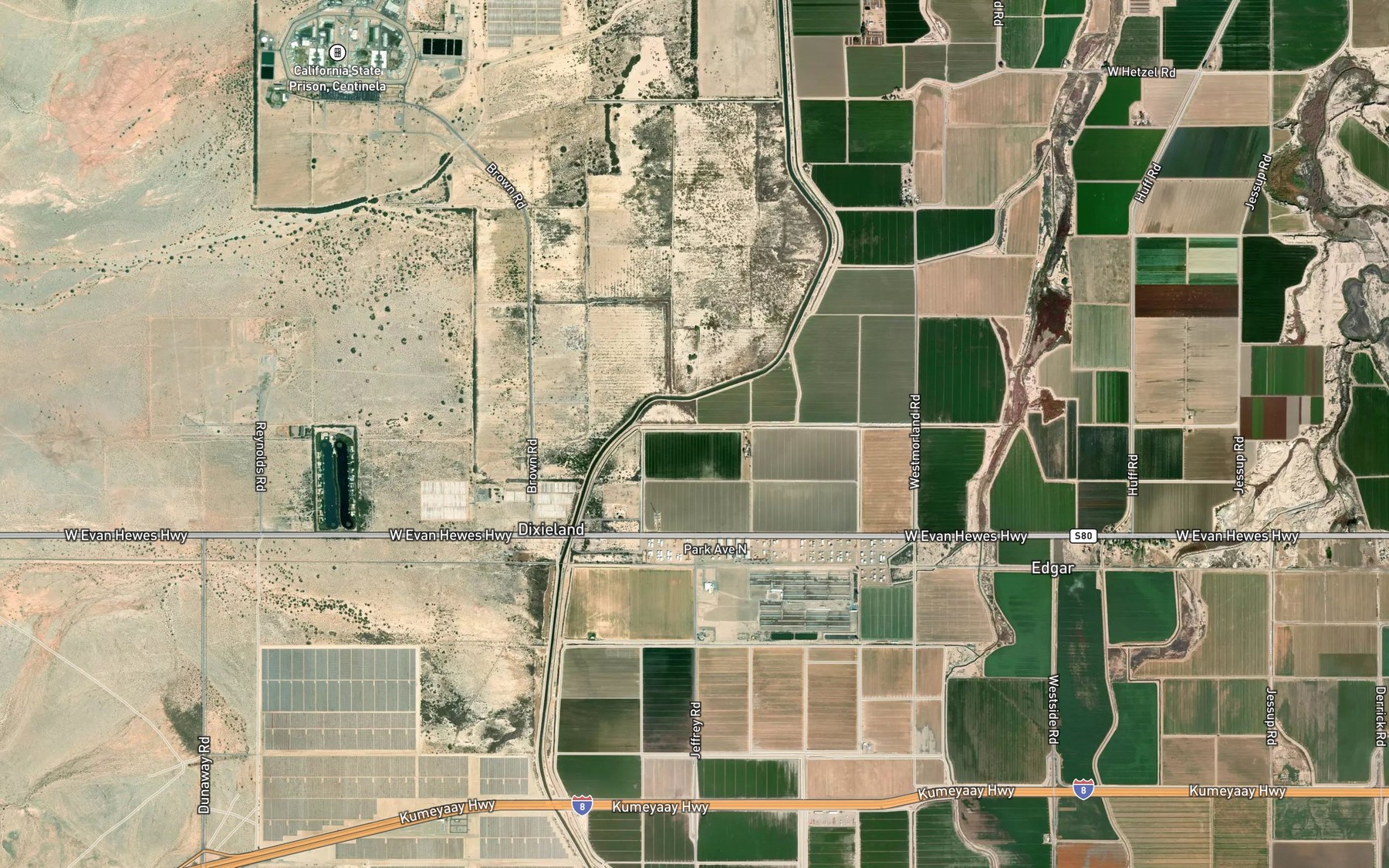 Satellite map of the Dixie Drain Five