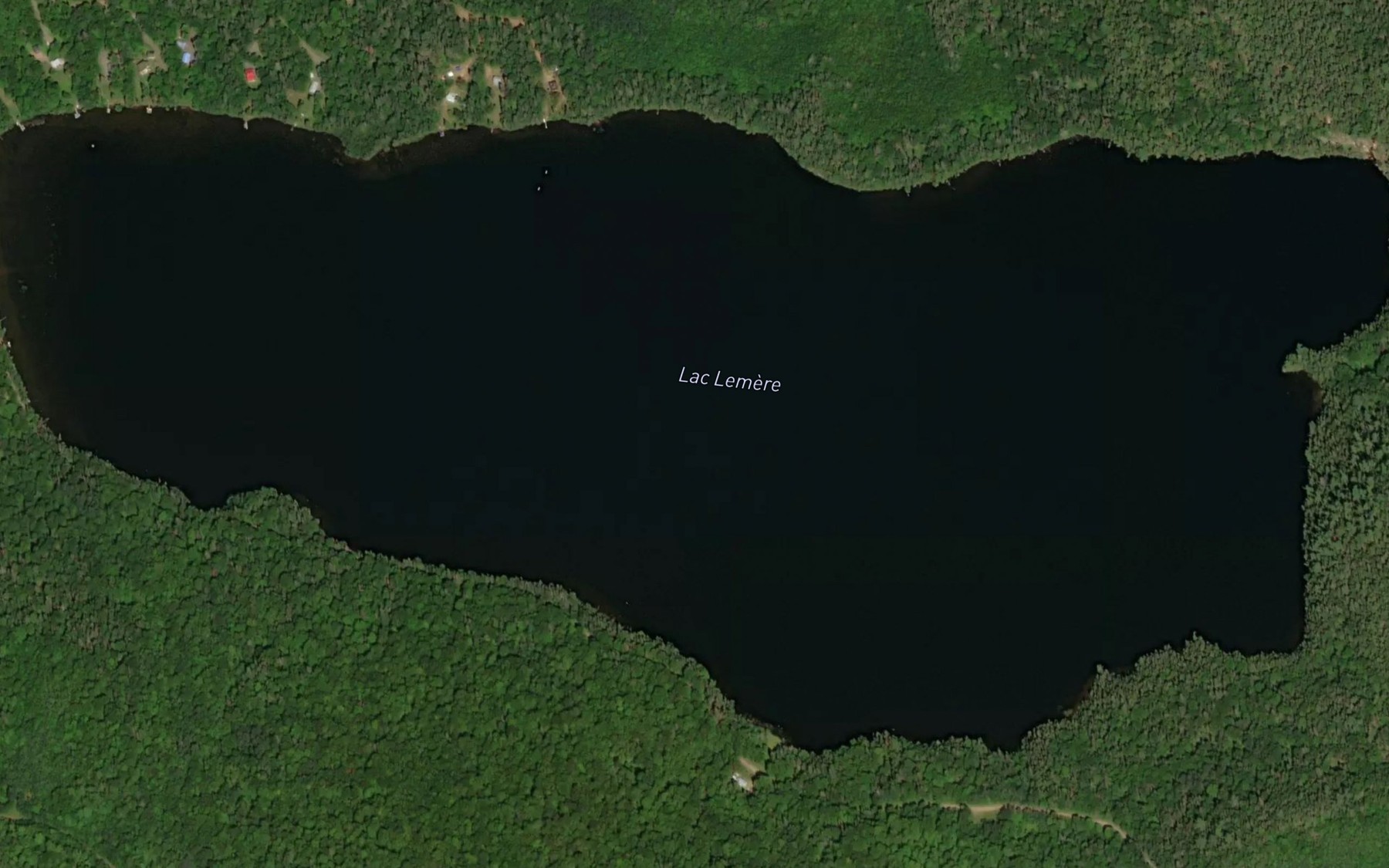 Satellite map of the Lac Lemere