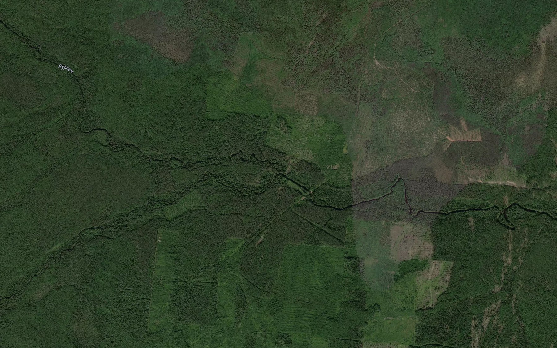 Satellite map of the Chernaya