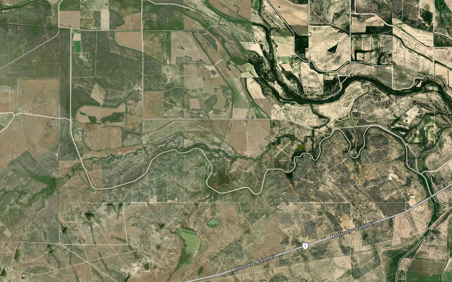 Satellite map of the Dren el Campanario