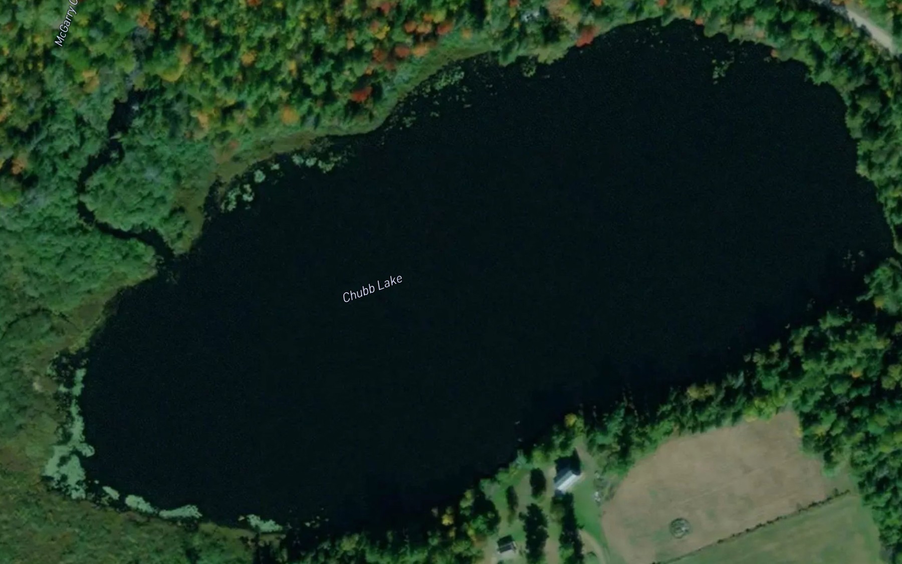 Satellite map of the Chubb Lake