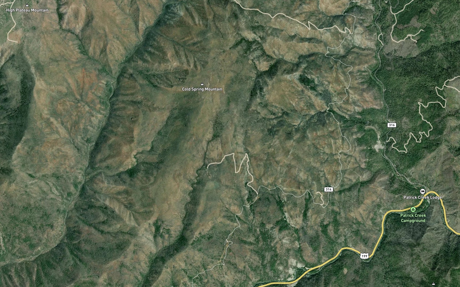 Satellite map of the Cold Spring