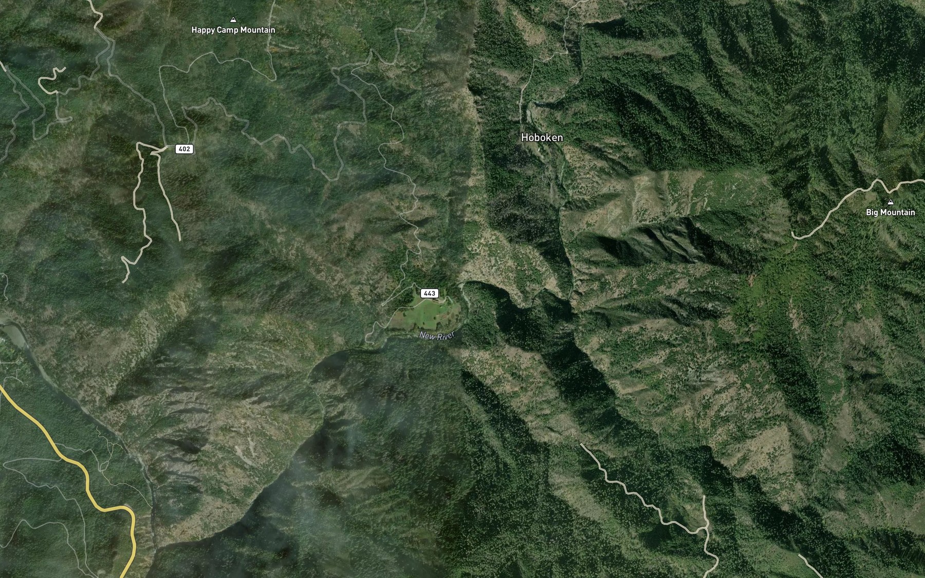 Satellite map of the Bell Creek