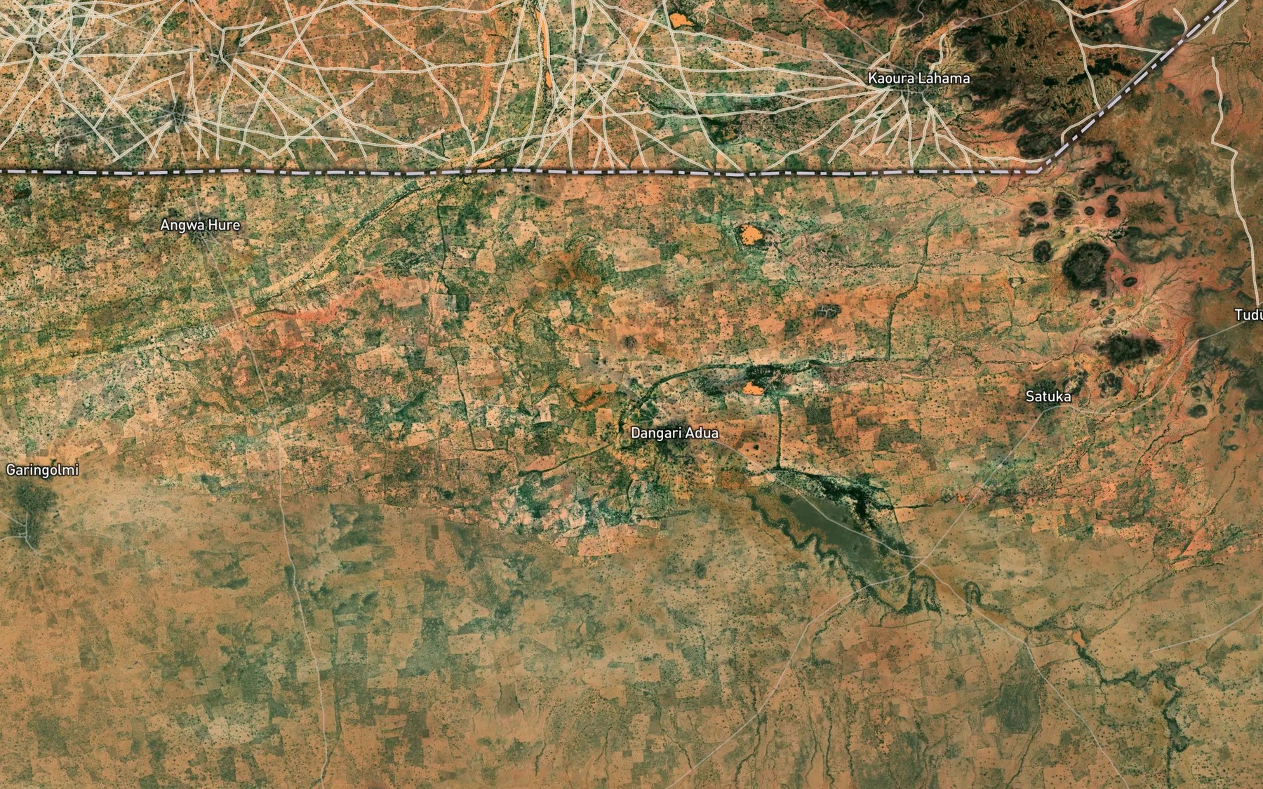 Satellite map of the River Dankeji