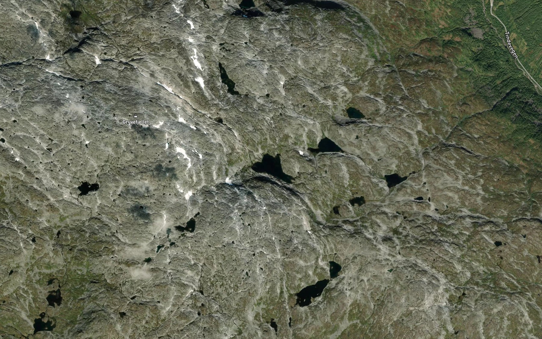 Satellite map of the Trollvatni
