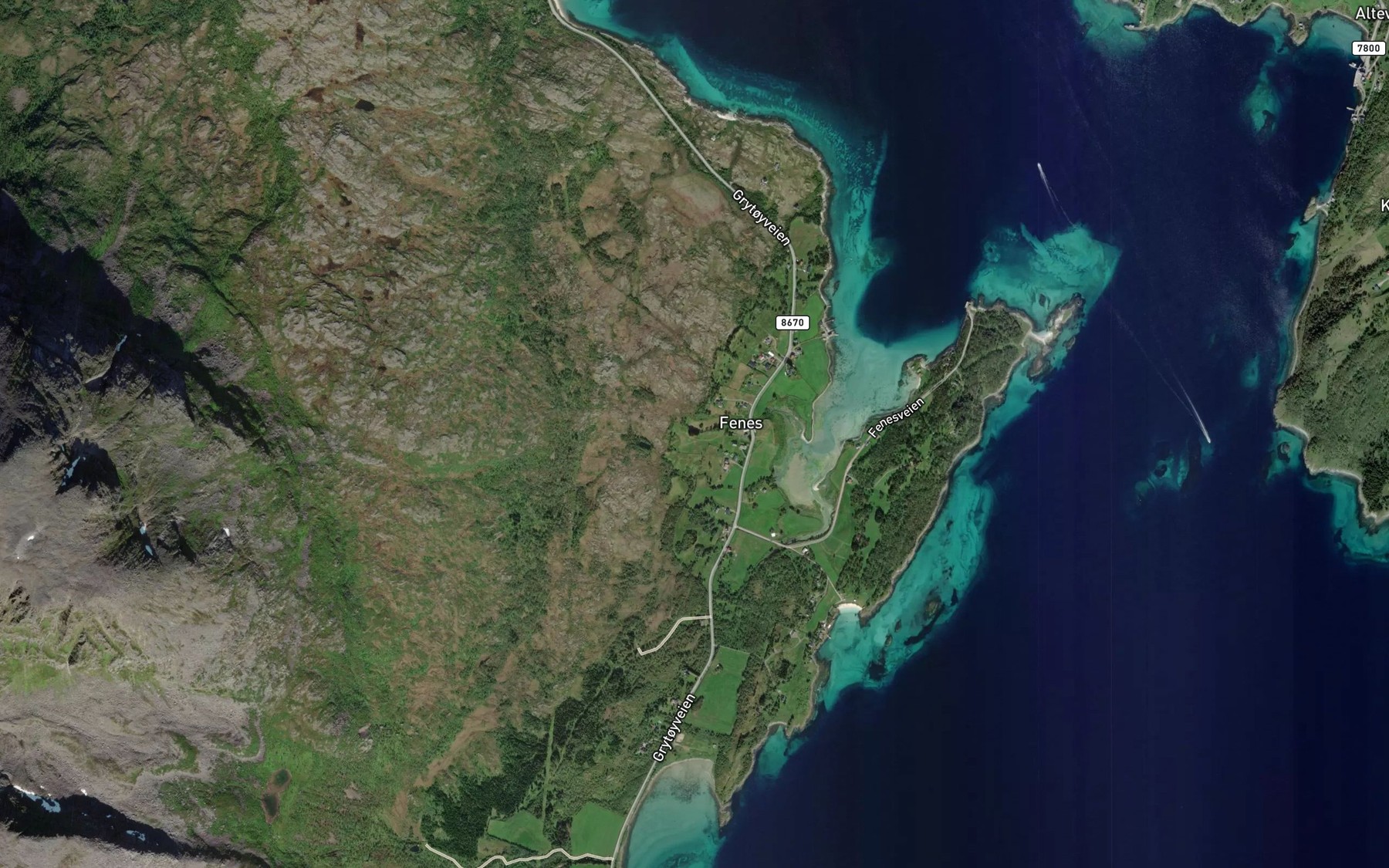 Satellite map of the Latruelva
