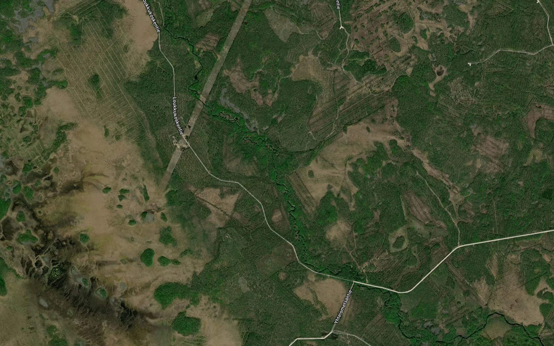 Satellite map of the Valikorvenkoski