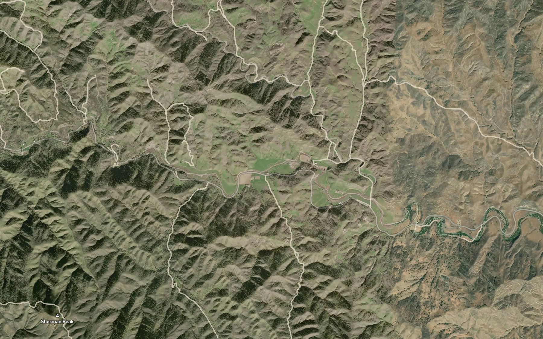Satellite map of the Mud Run