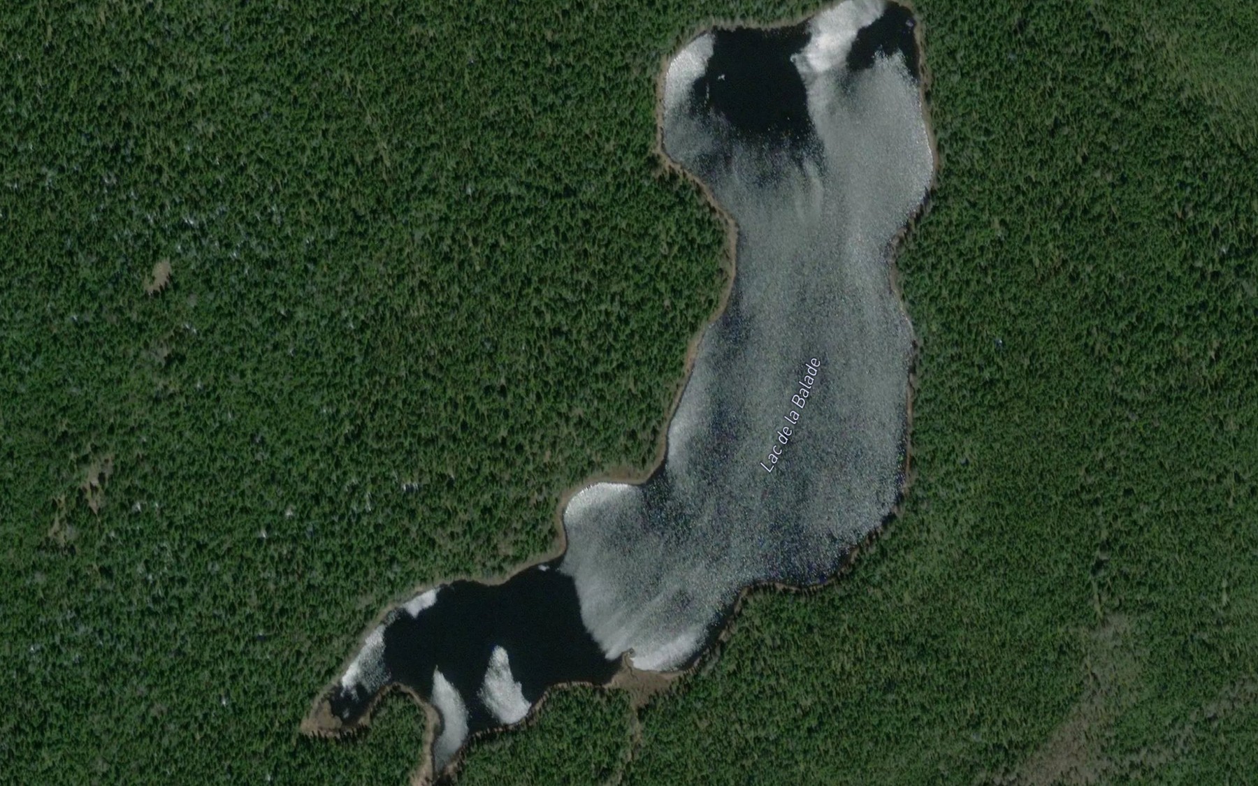 Satellite map of the Lac de la Balade