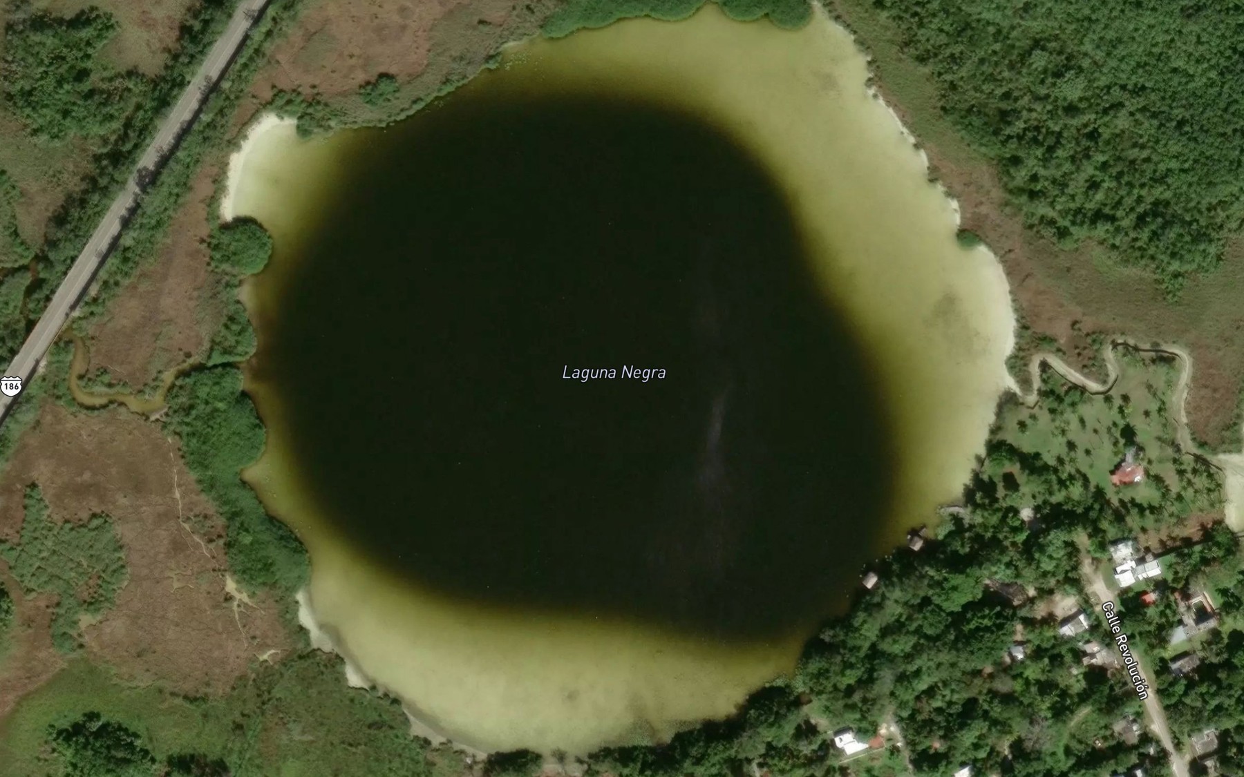 Satellite map of the Laguna Negra