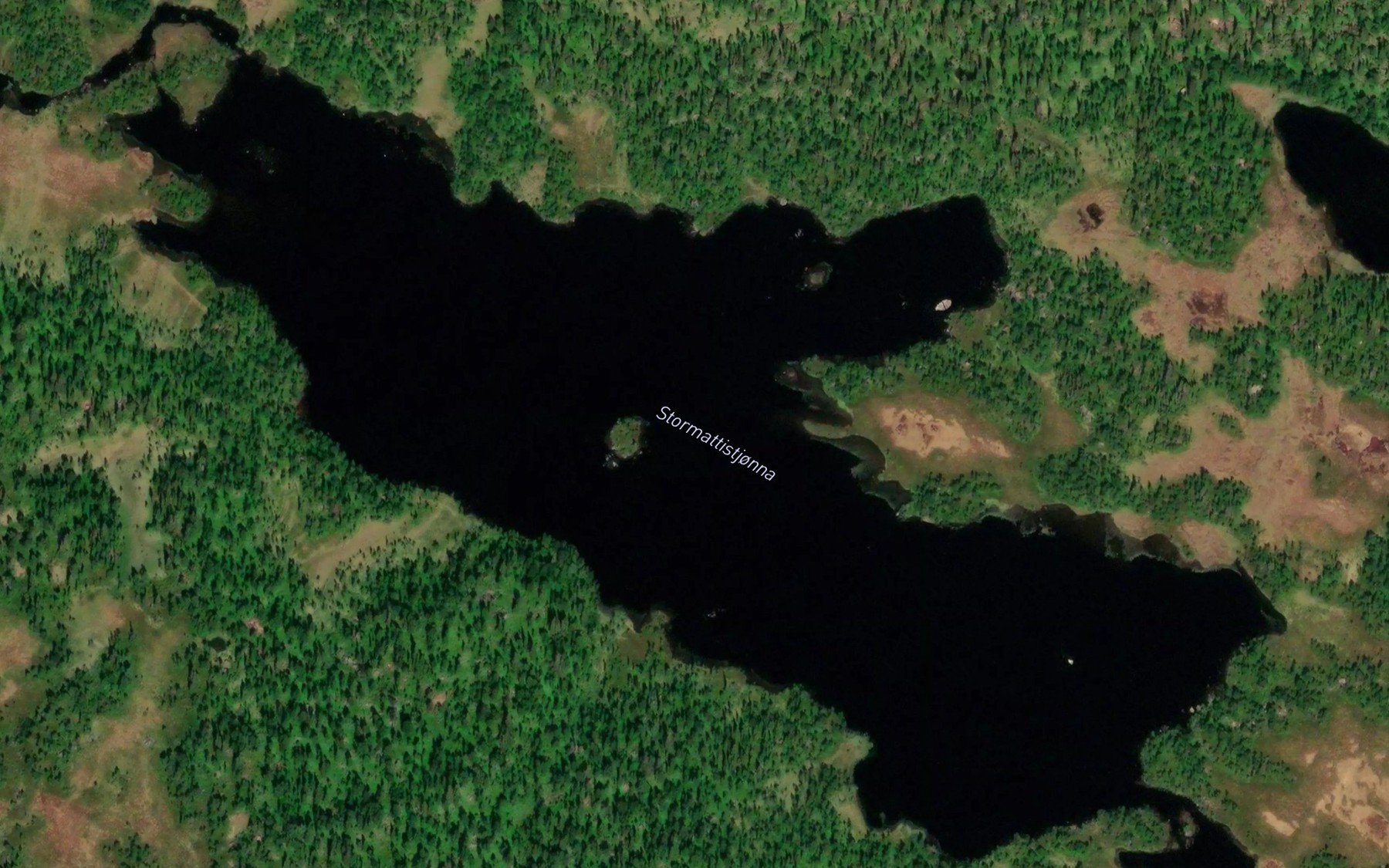 Satellite map of the Stormattistjorna