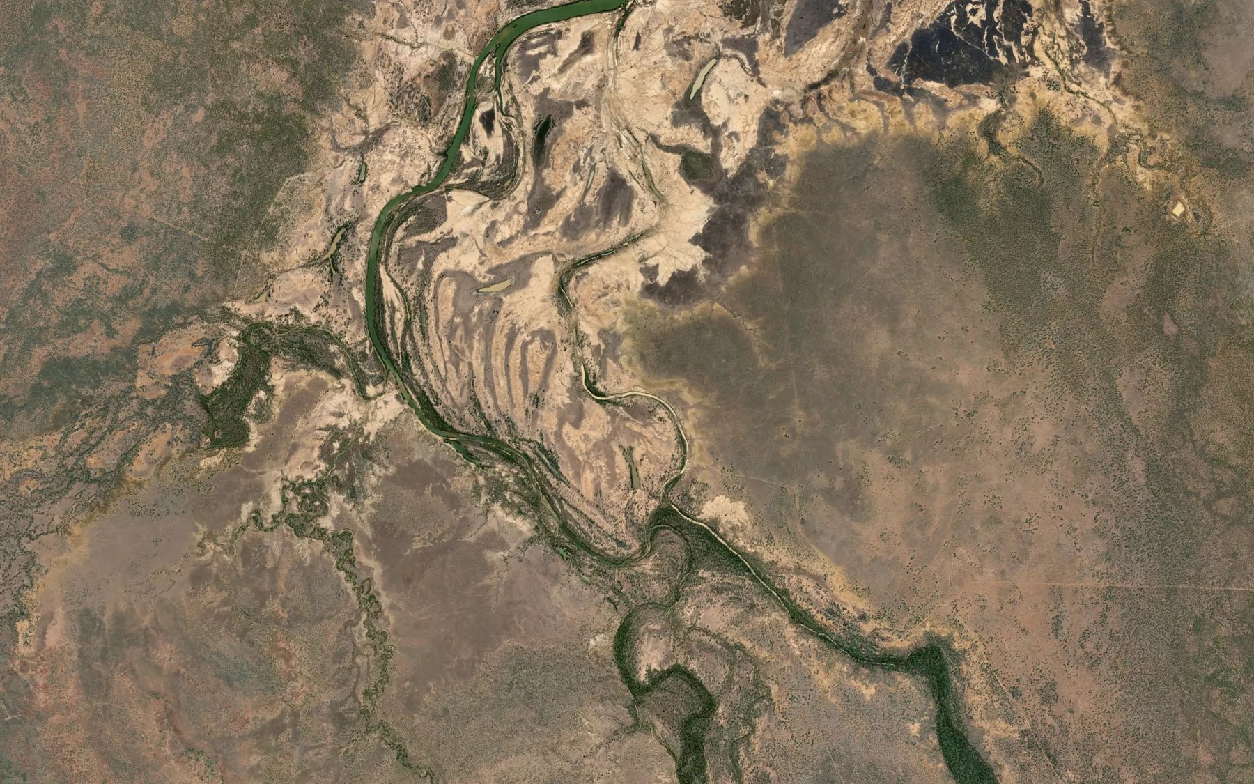 Satellite map of the M Lagoon