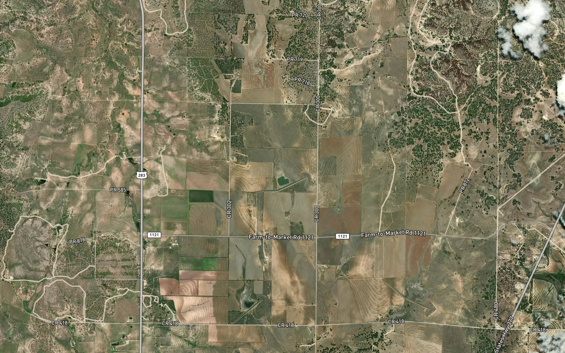Satellite map of the Soil Conservation Service Site 45 Reservoir