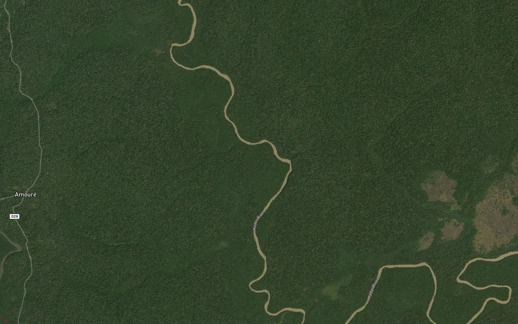 Satellite map of the Mbokon