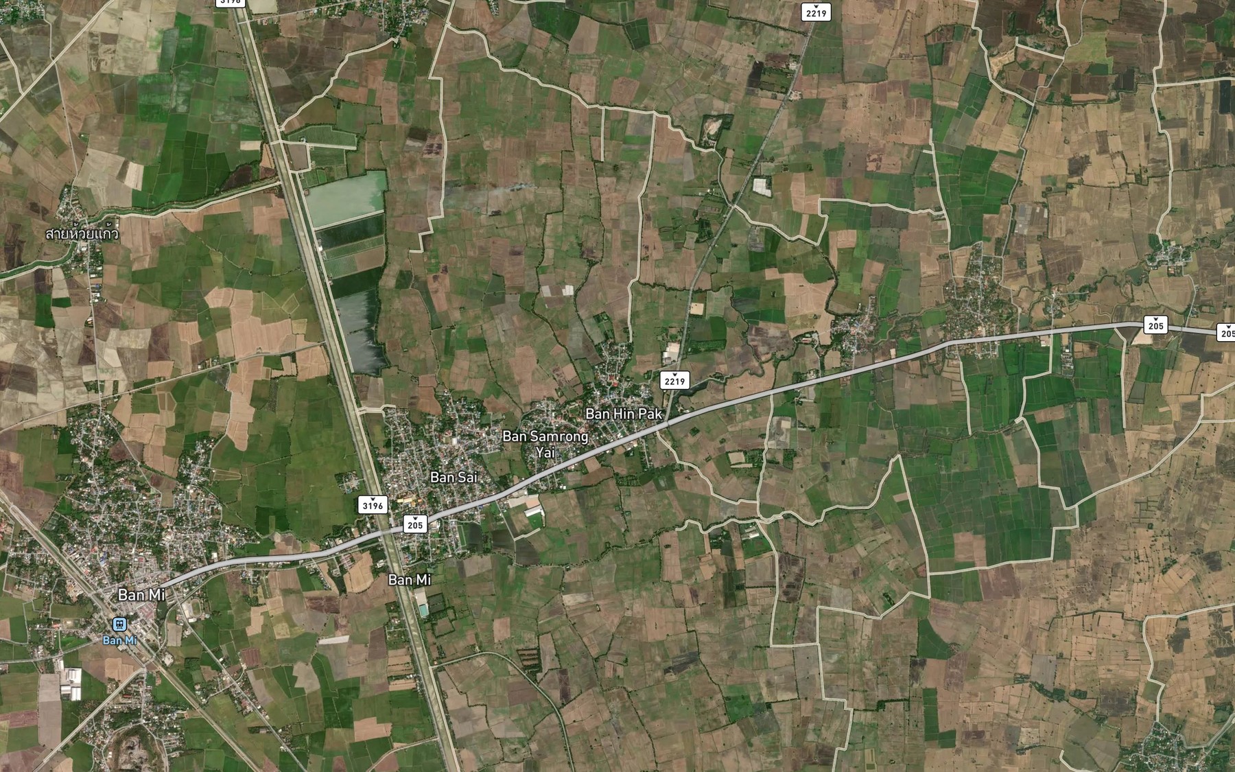 Satellite map of the Khlong Mai Siap