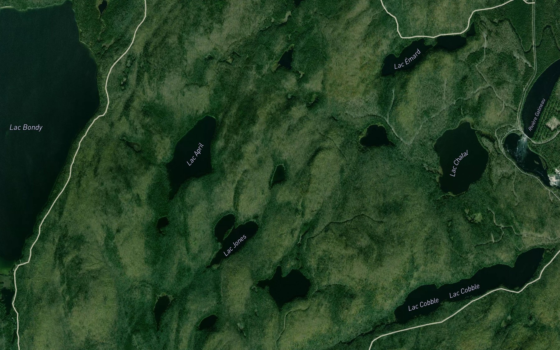 Satellite map of the Lac Diptere