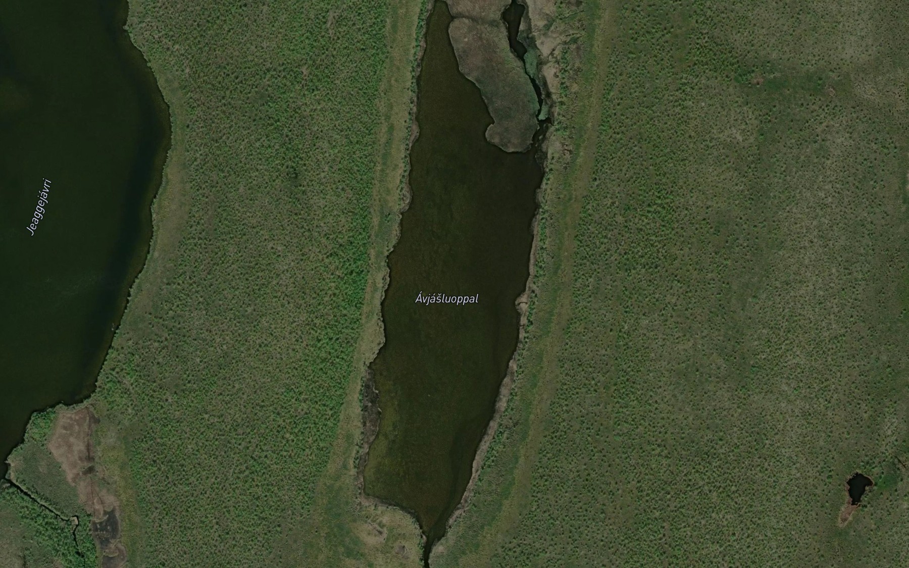 Satellite map of the Avjasluobbal