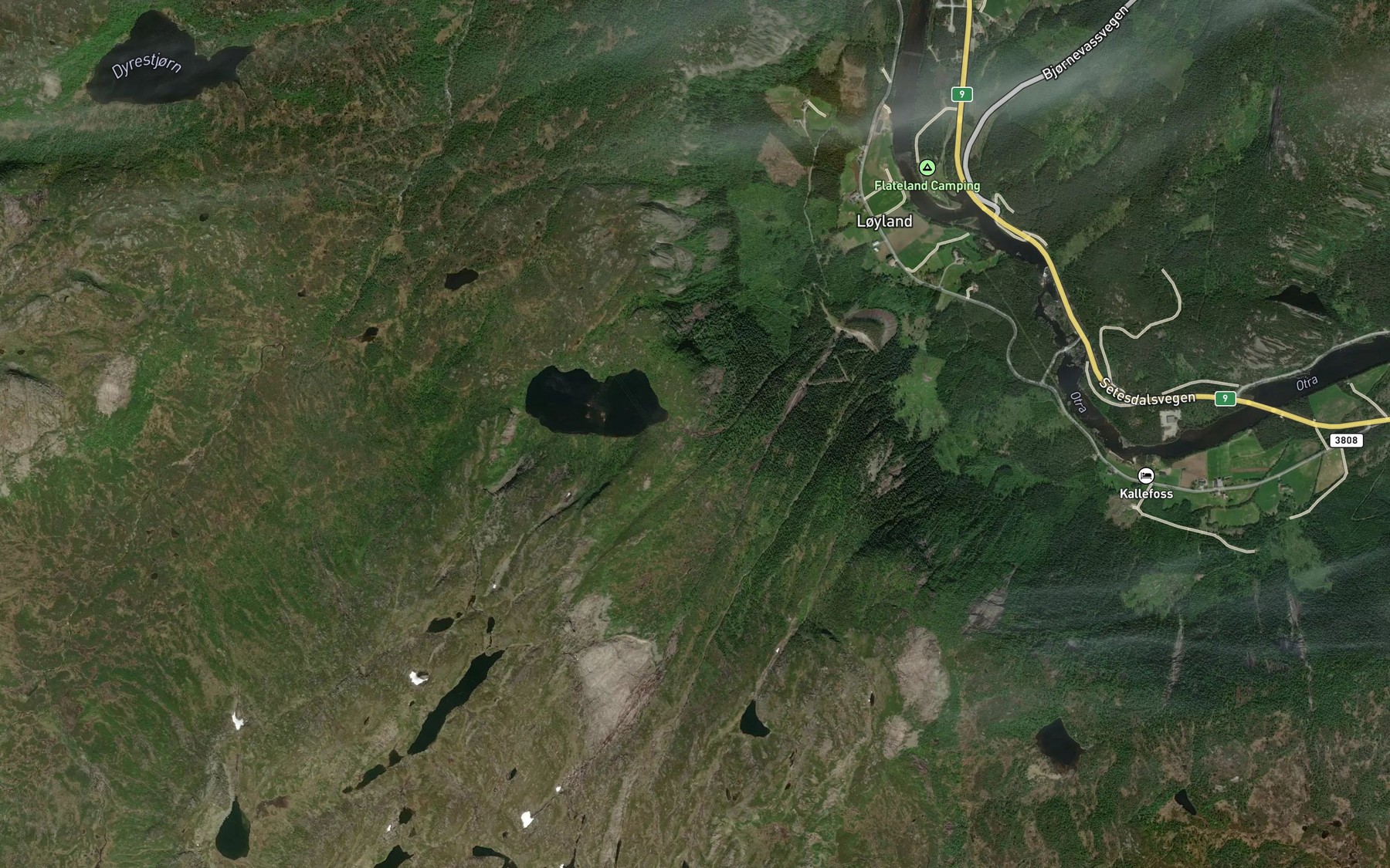 Satellite map of the Sprenen