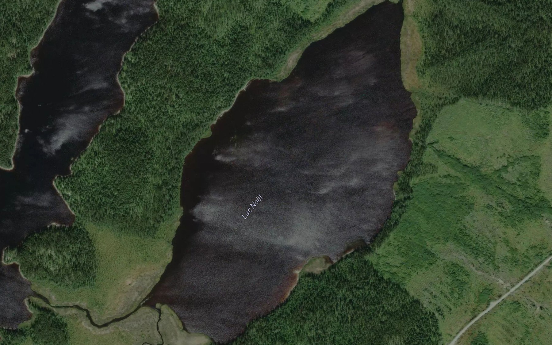 Satellite map of the Lac Noel