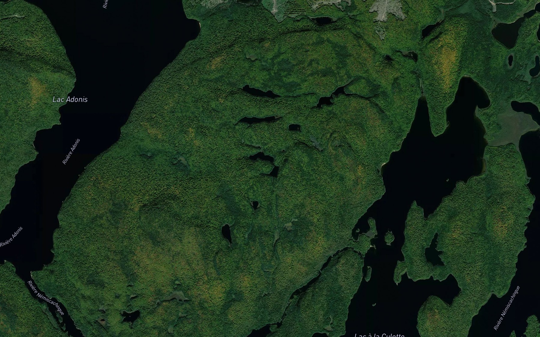 Satellite map of the Lac Kamasinawapiskohotisotc
