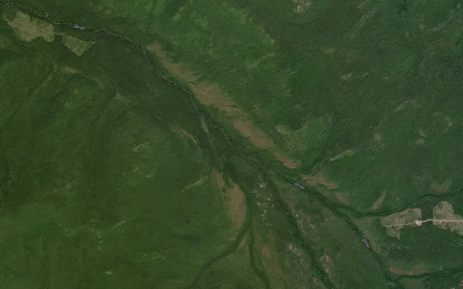 Satellite map of the Shirokaya Pad'
