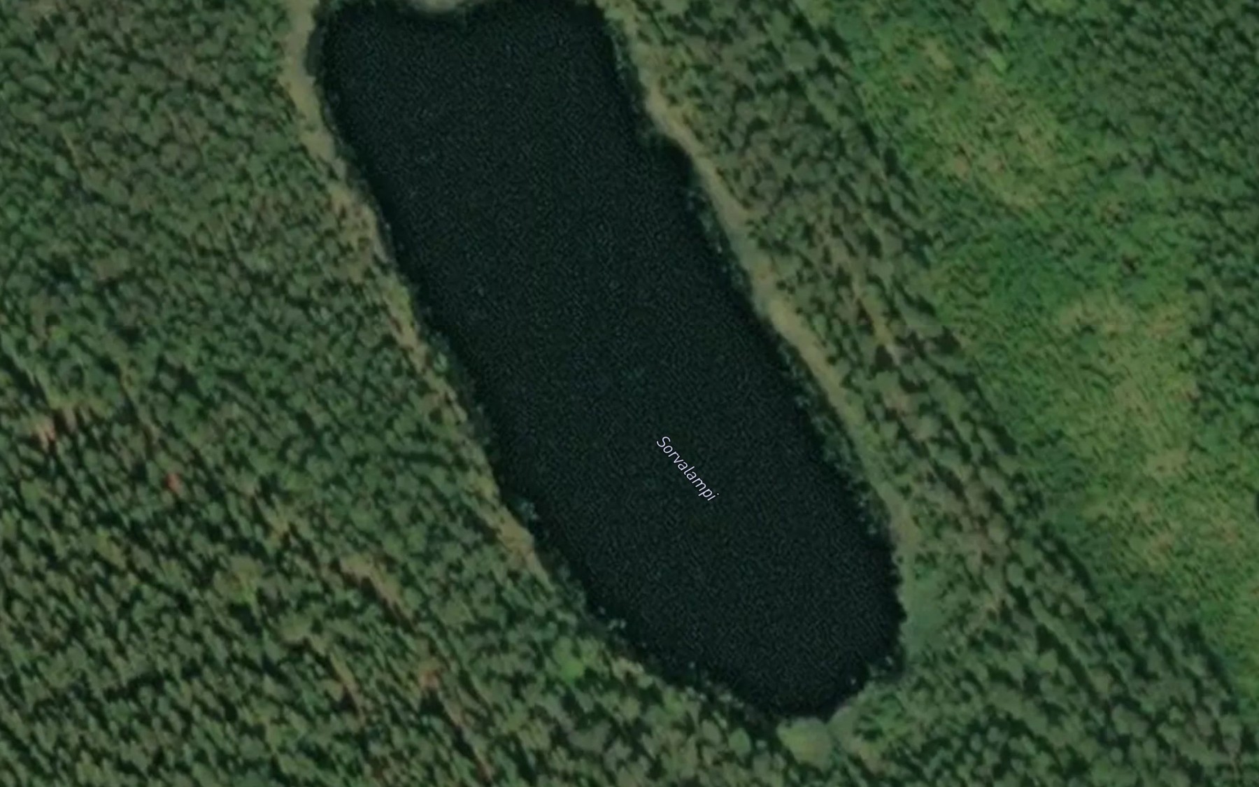 Satellite map of the Sorvalampi