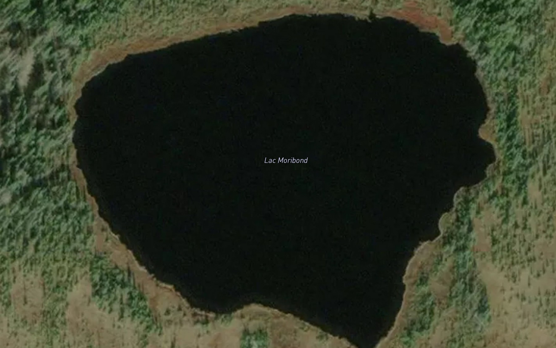 Satellite map of the Lac Moribond