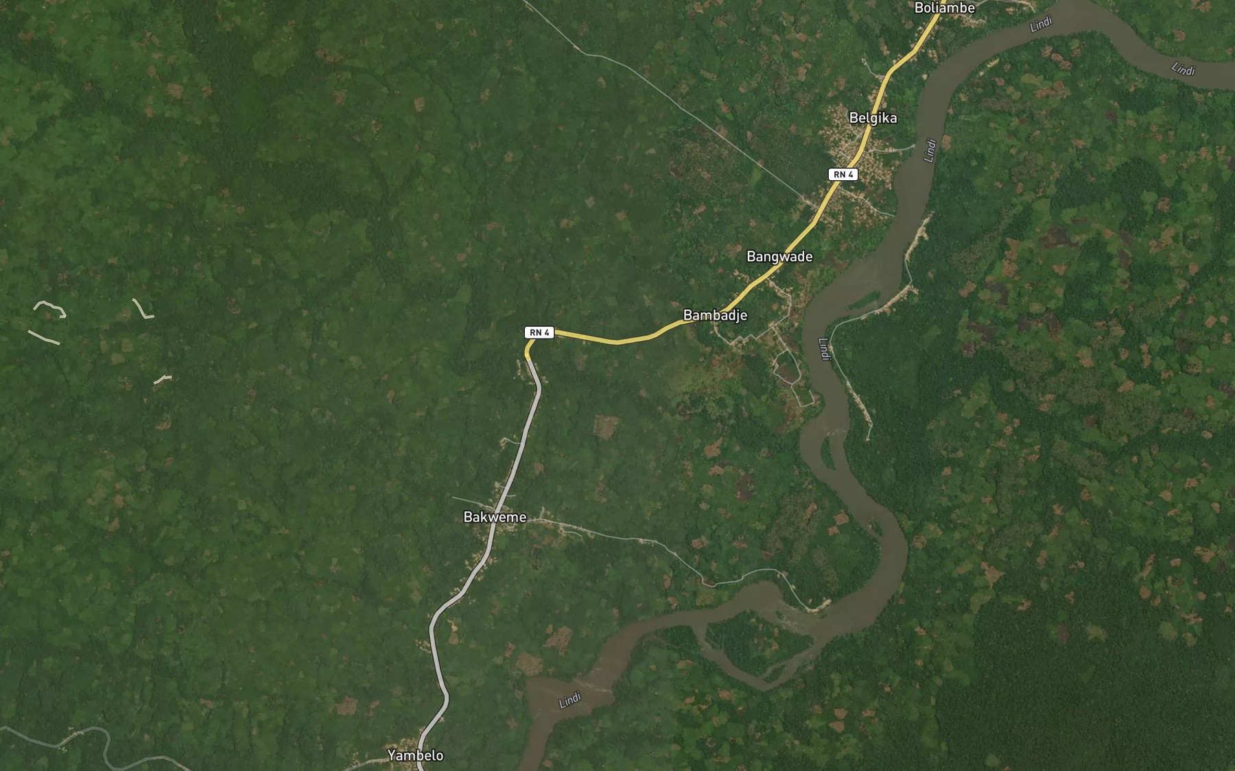 Satellite map of the Angula