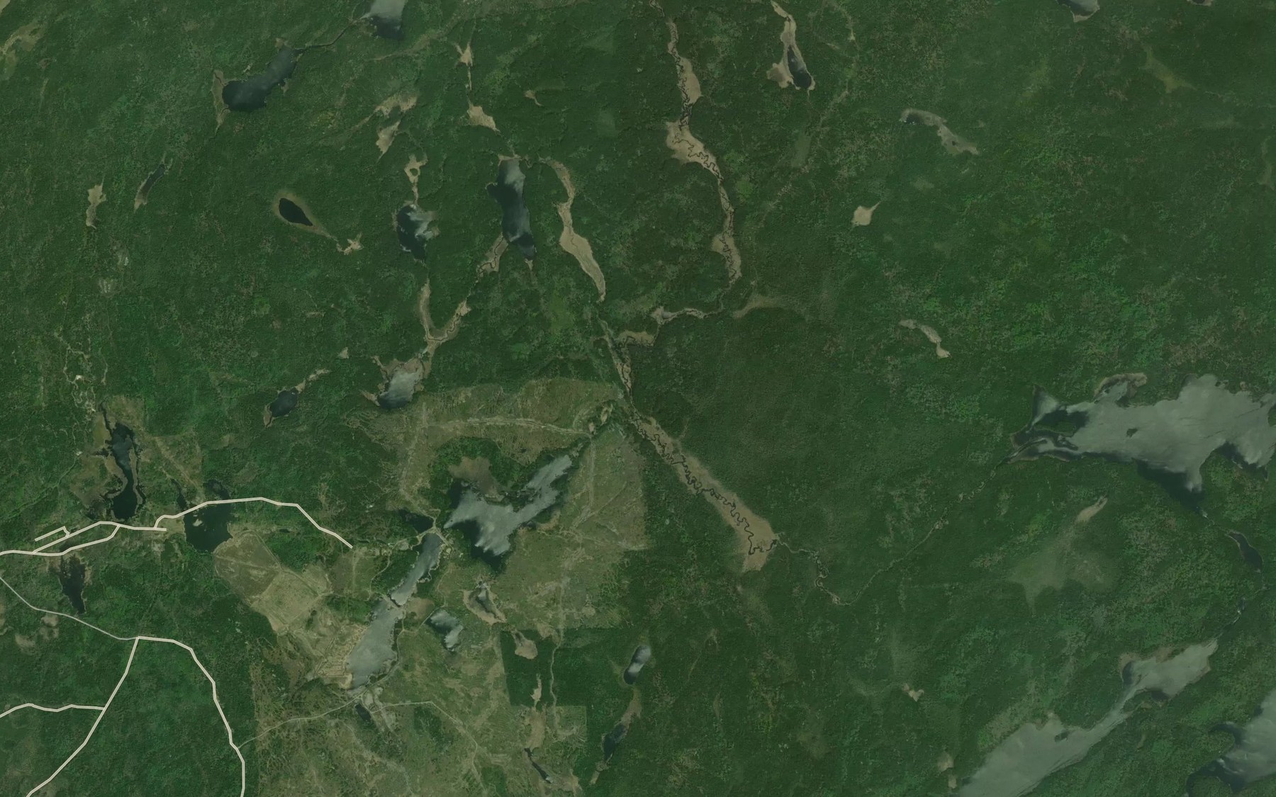 Satellite map of the Leeson Creek