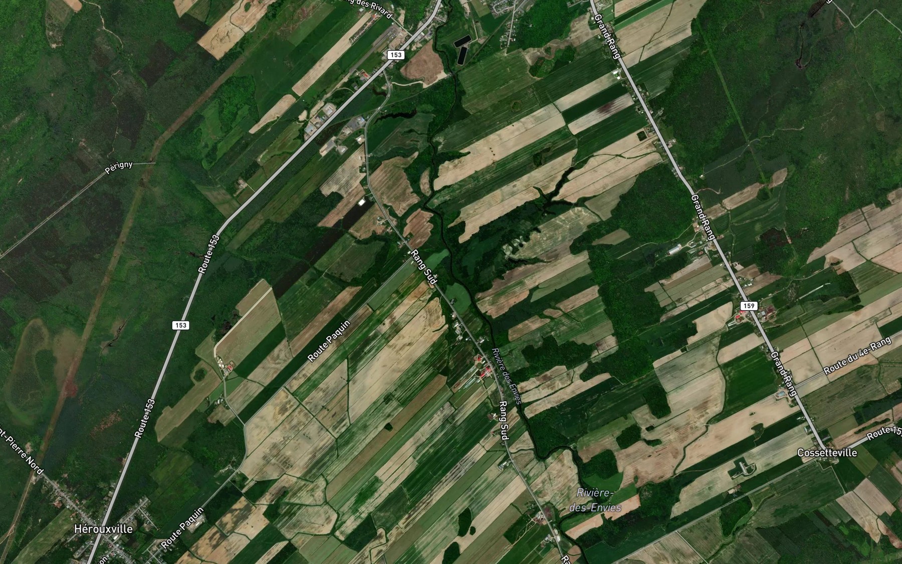 Satellite map of the Cours d'eau Beaudoin