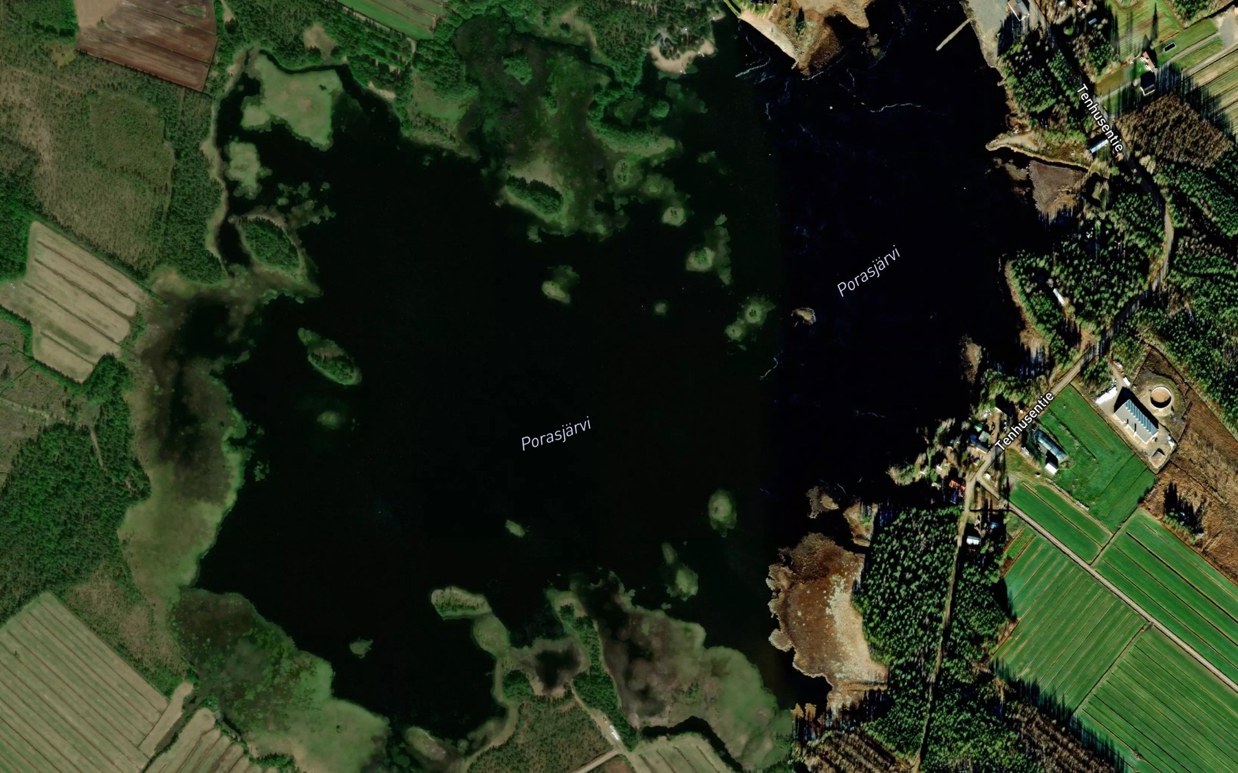 Satellite map of the Porasjarvi