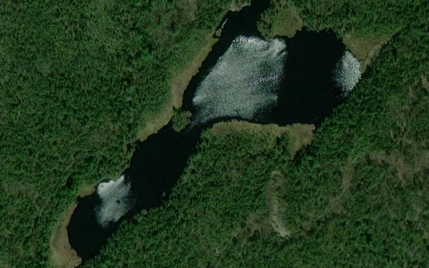 Satellite map of the Lac Prumet
