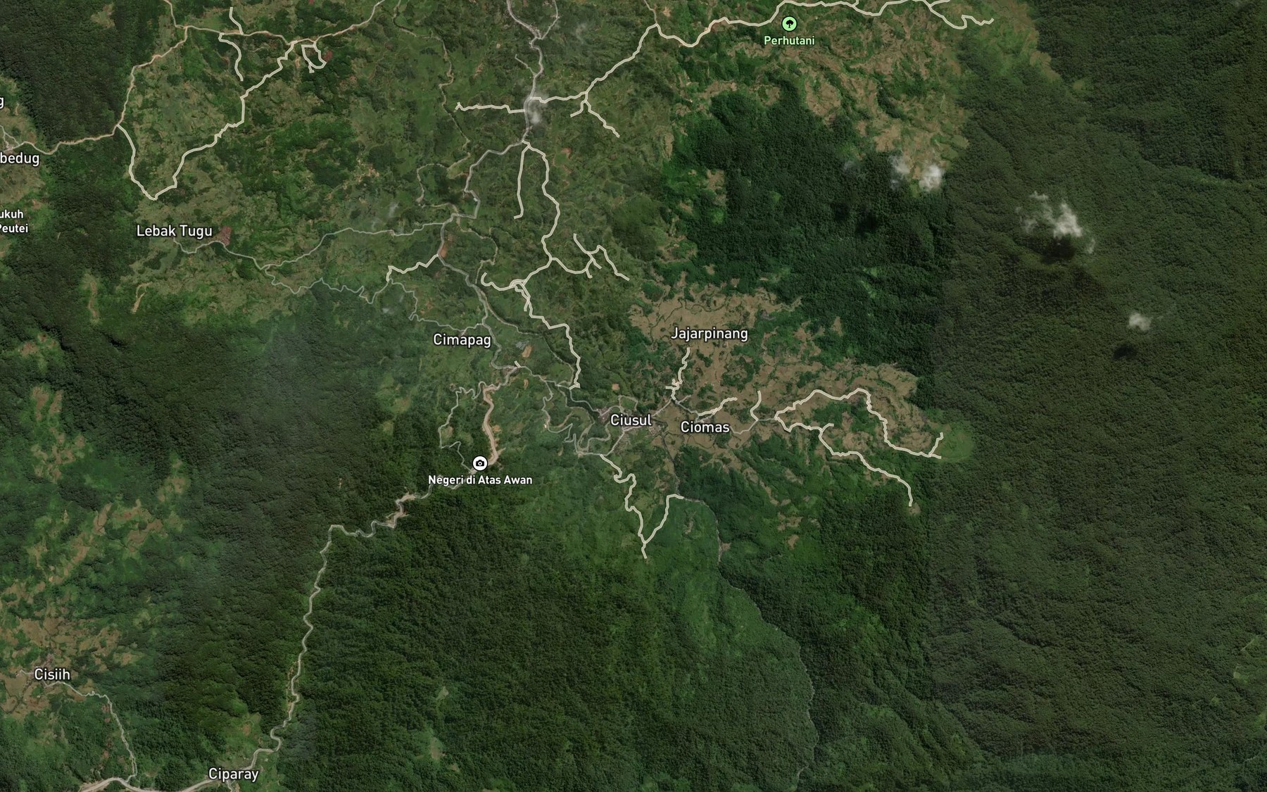 Satellite map of the Ci Usul