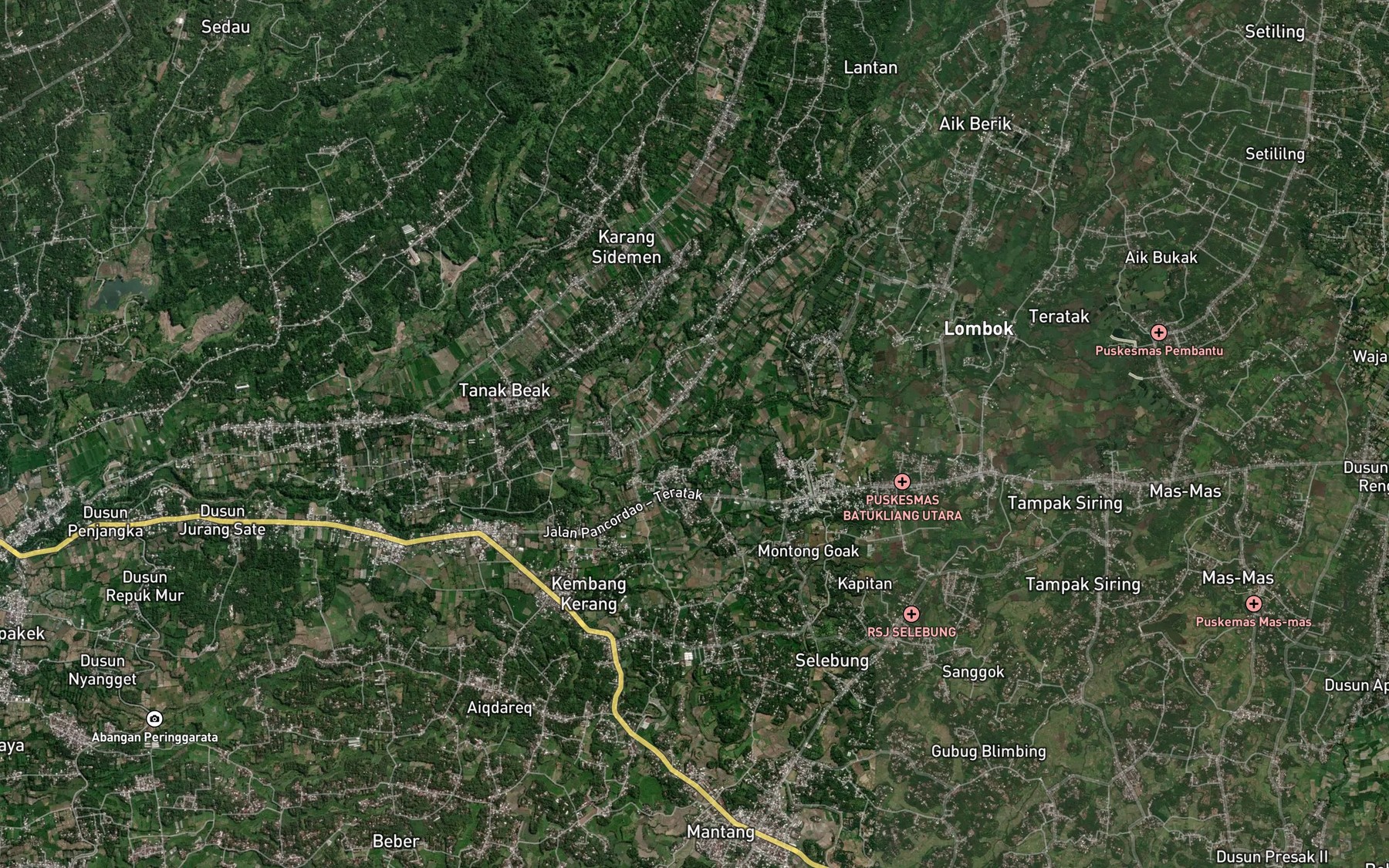 Satellite map of the Kokok Pelebur