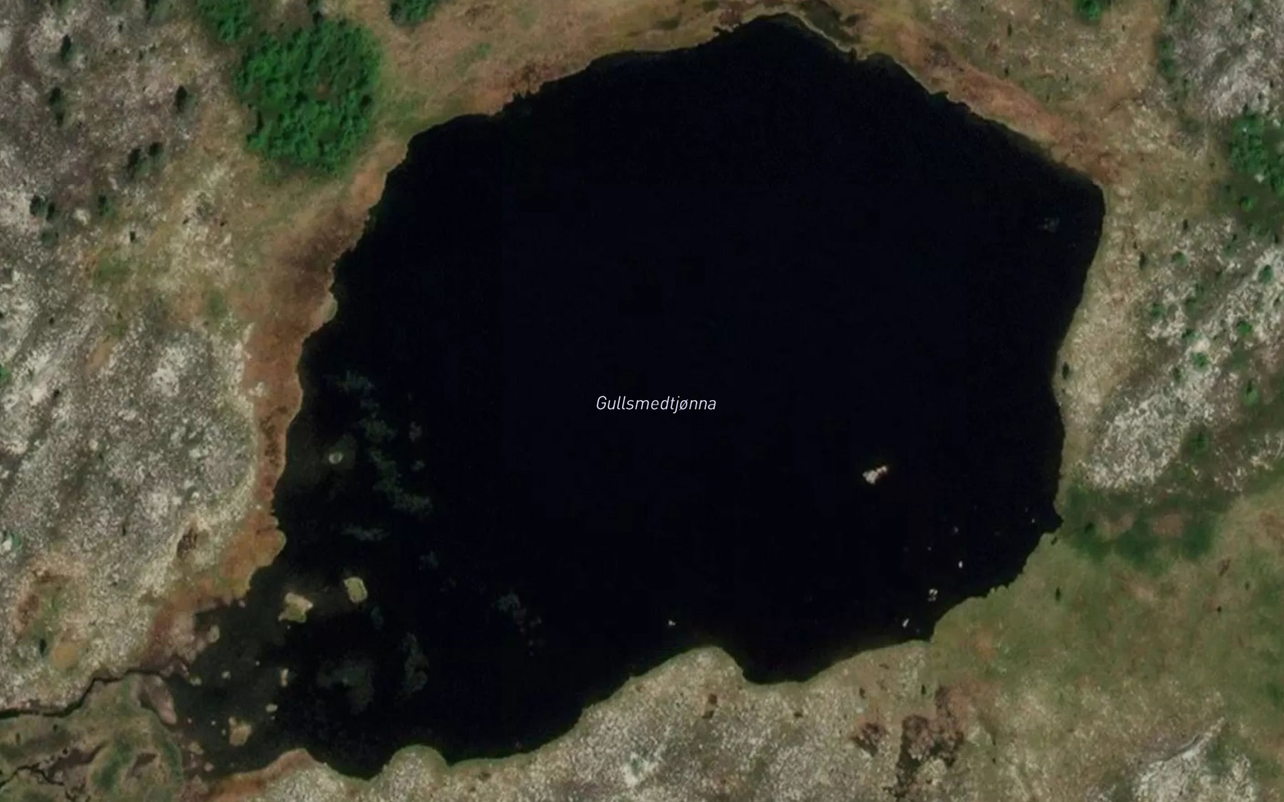 Satellite map of the Gullsmedtjonna