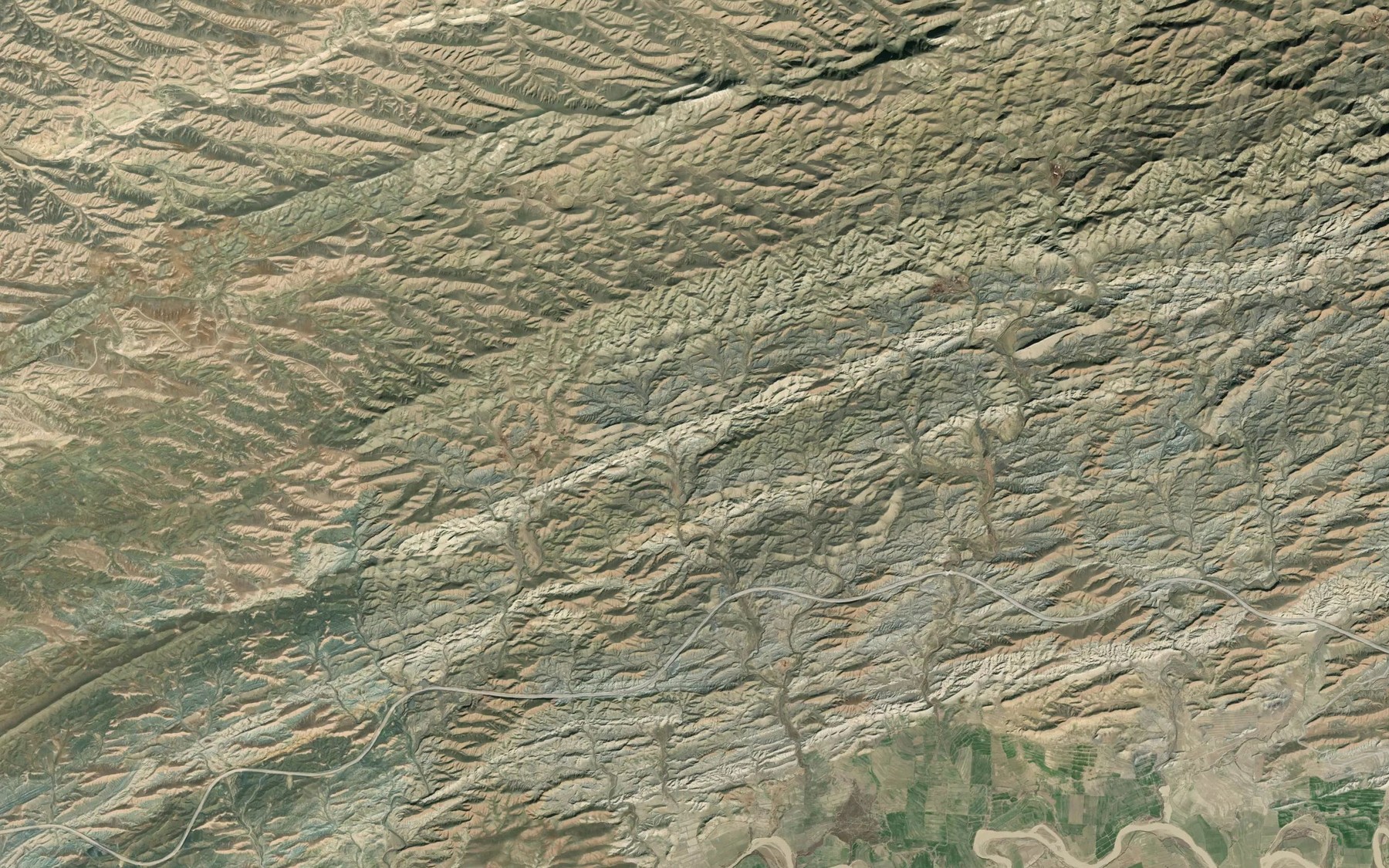Satellite map of the Cheshmeh-ye Hartak