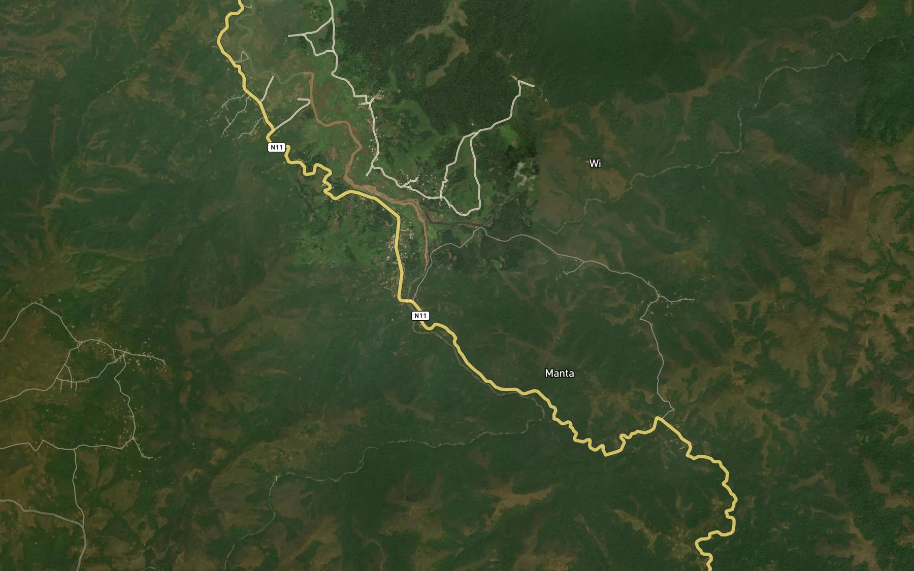 Satellite map of the Mowum