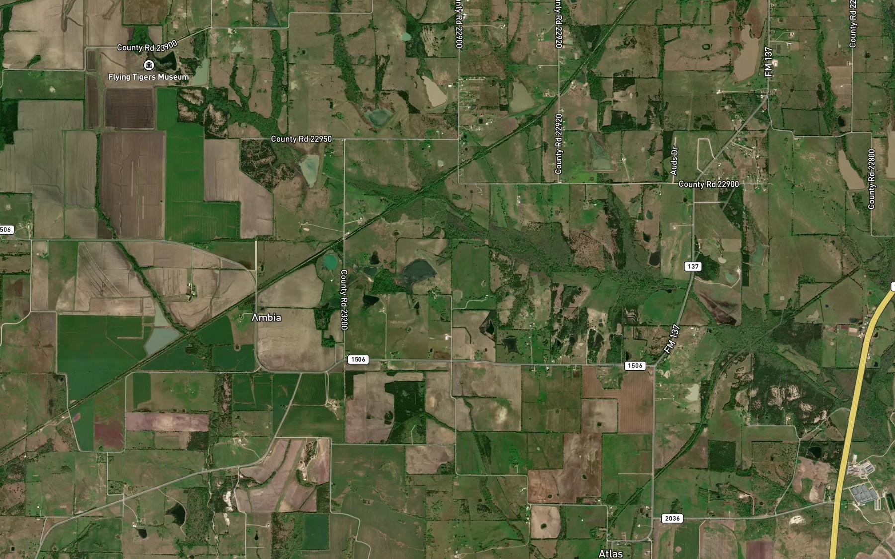 Satellite map of the Soil Conservation Service Site 3 Reservoir