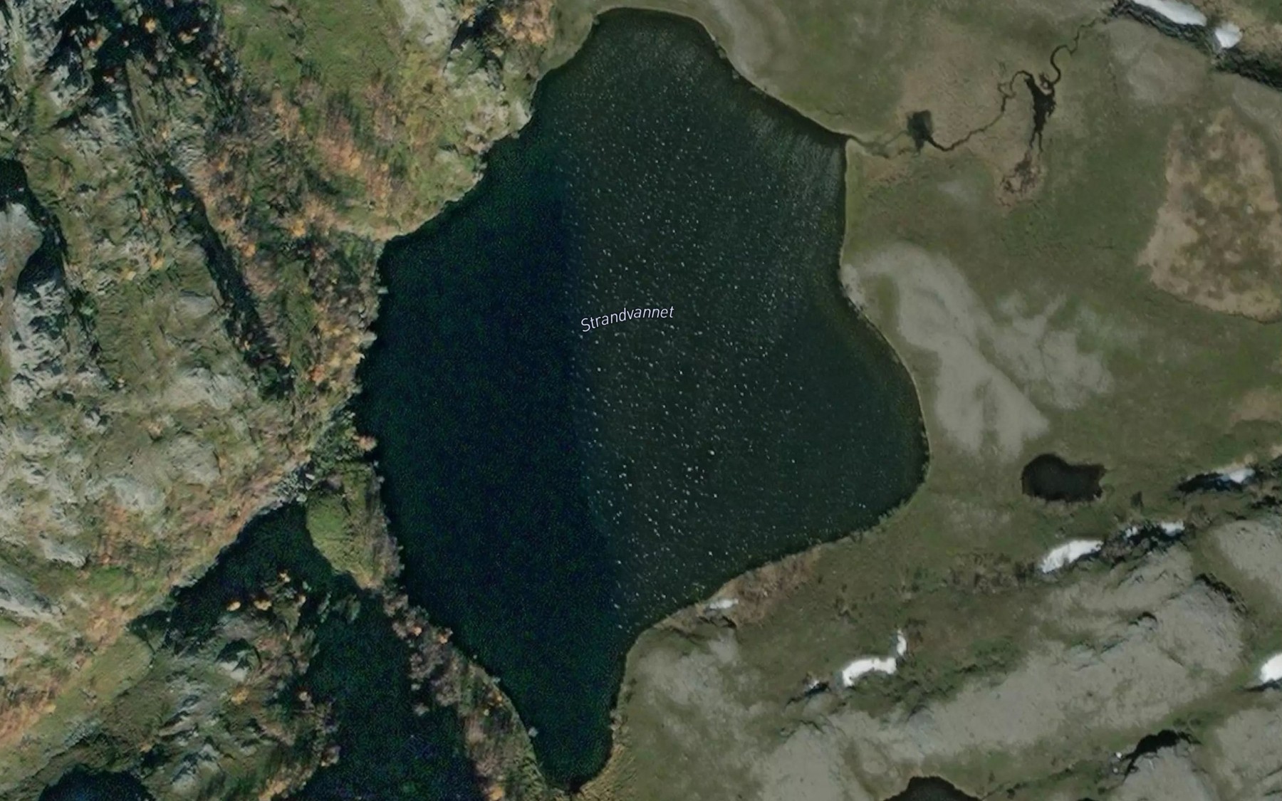 Satellite map of the Strandvatnet