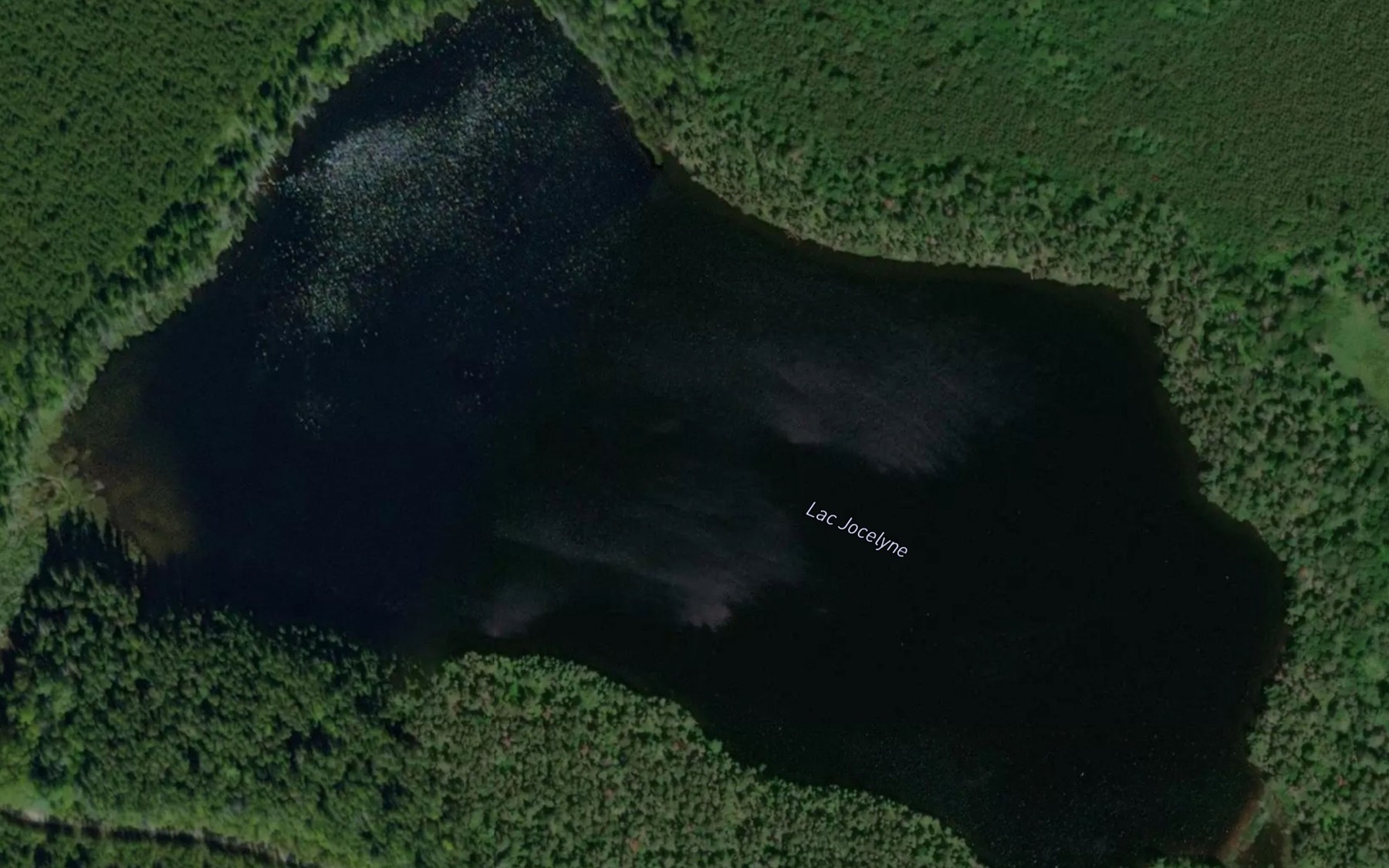 Satellite map of the Lac Jocelyne