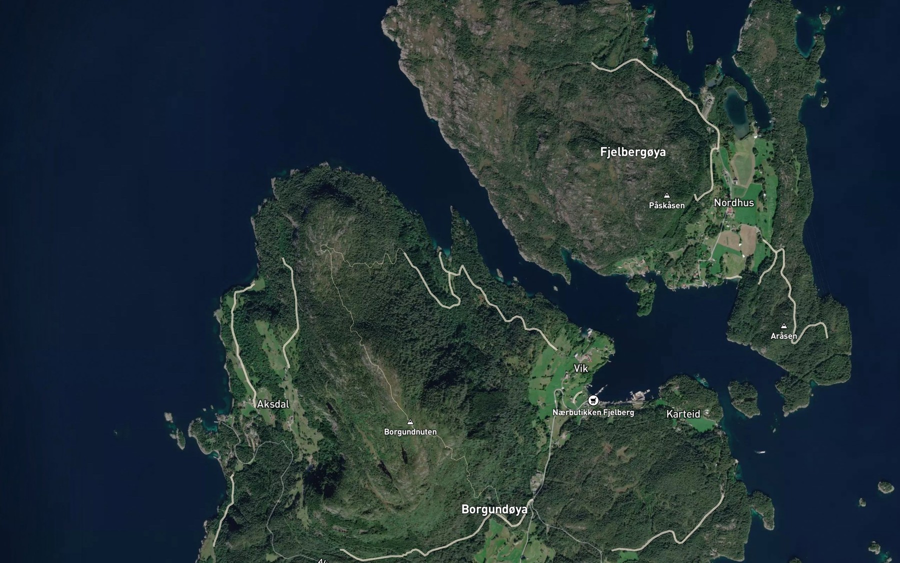 Satellite map of the Mollesvikbekken