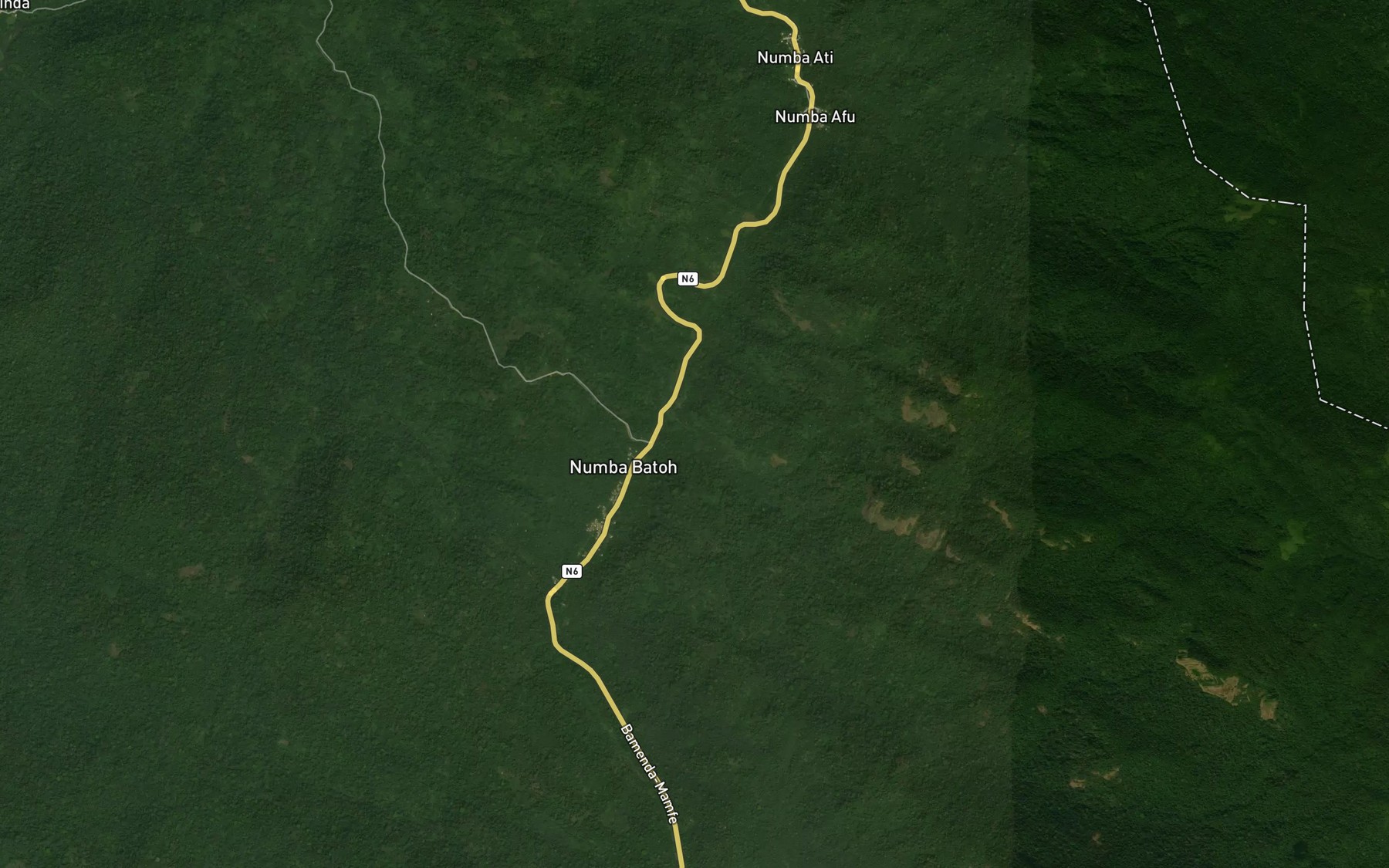 Satellite map of the Onobiale