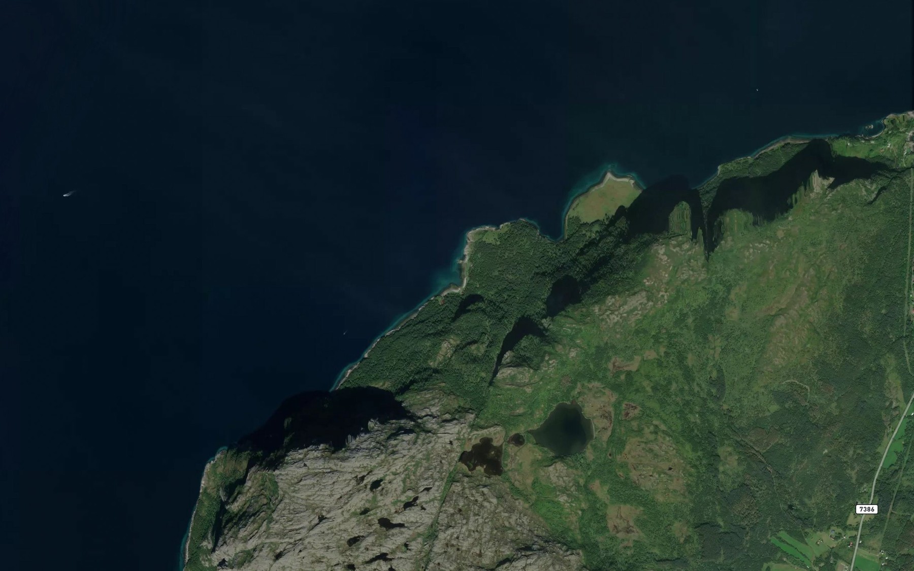 Satellite map of the Storvika
