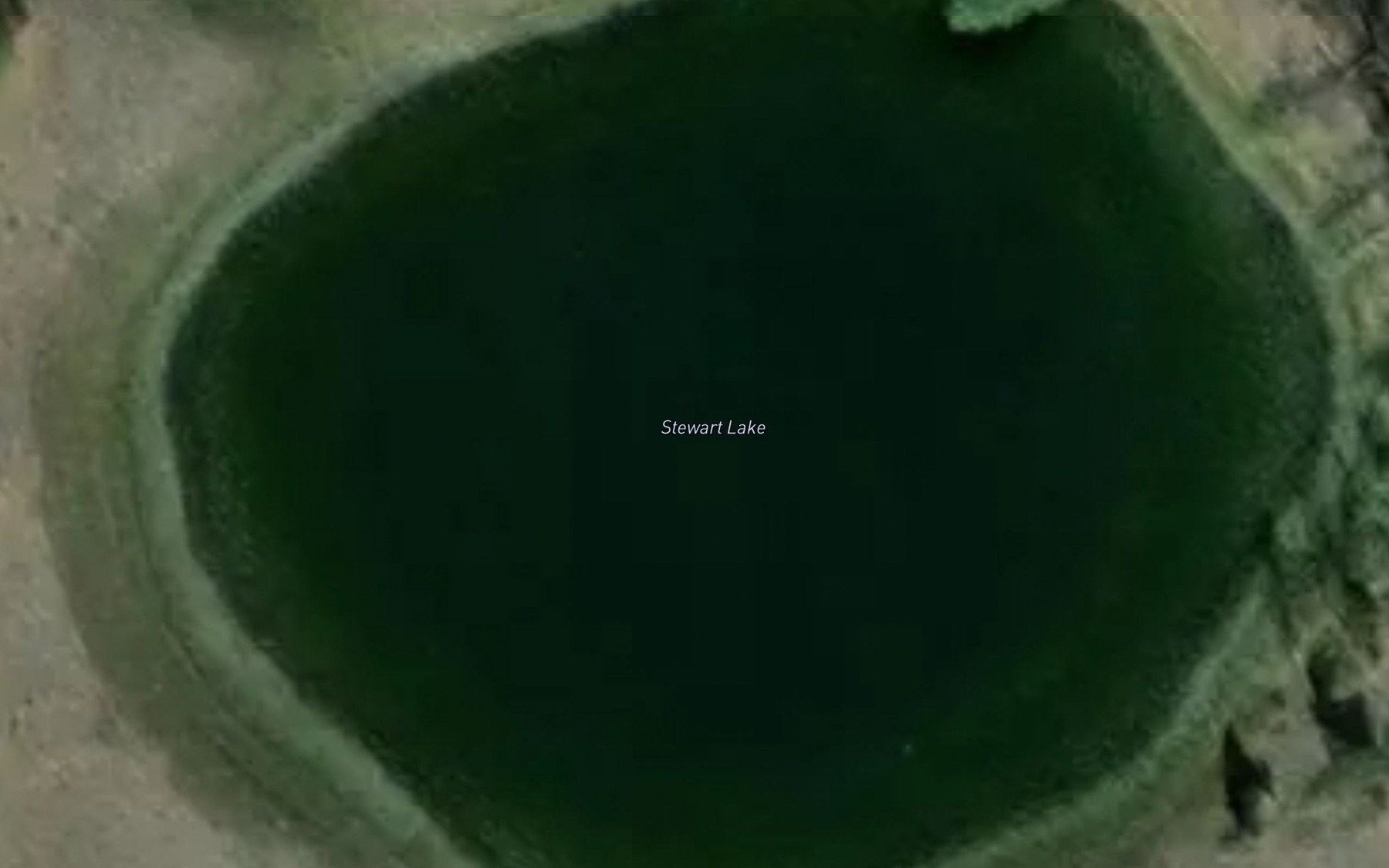 Satellite map of the Stewart Lake