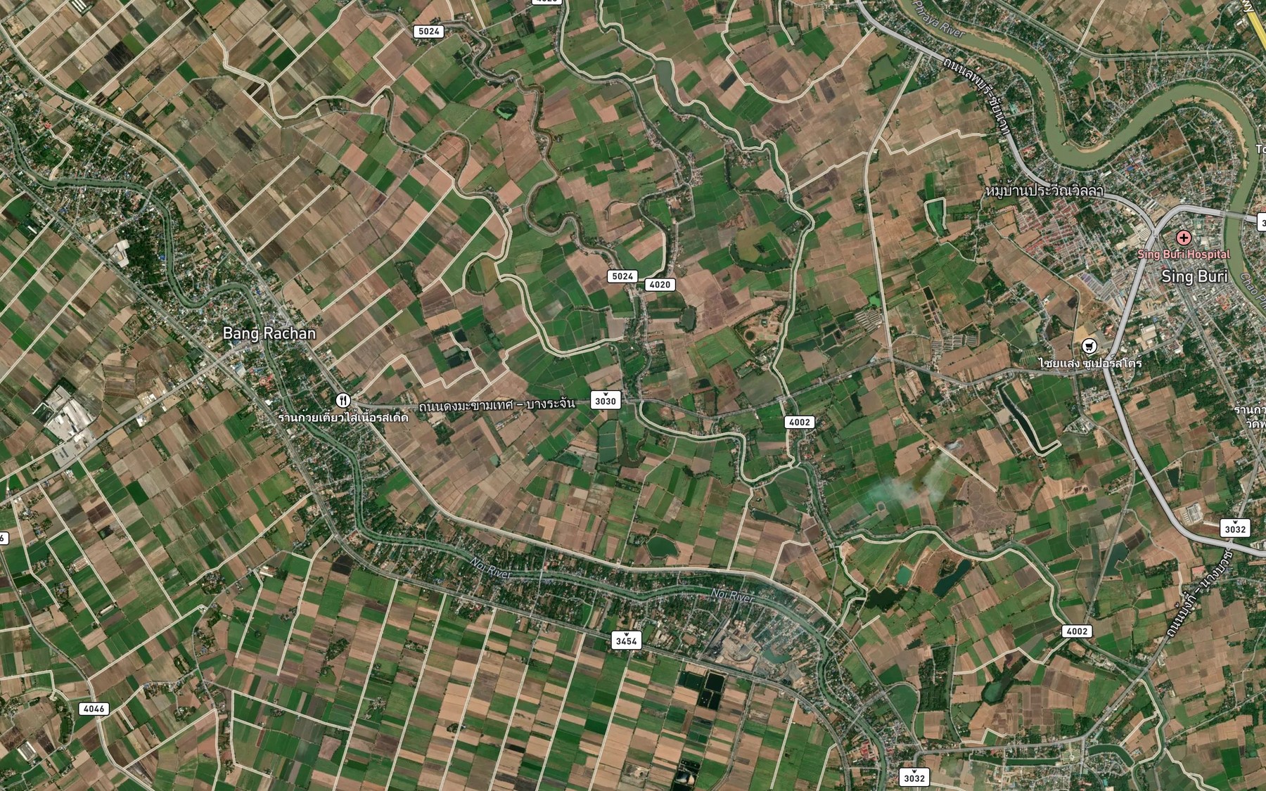 Satellite map of the Huai Noi