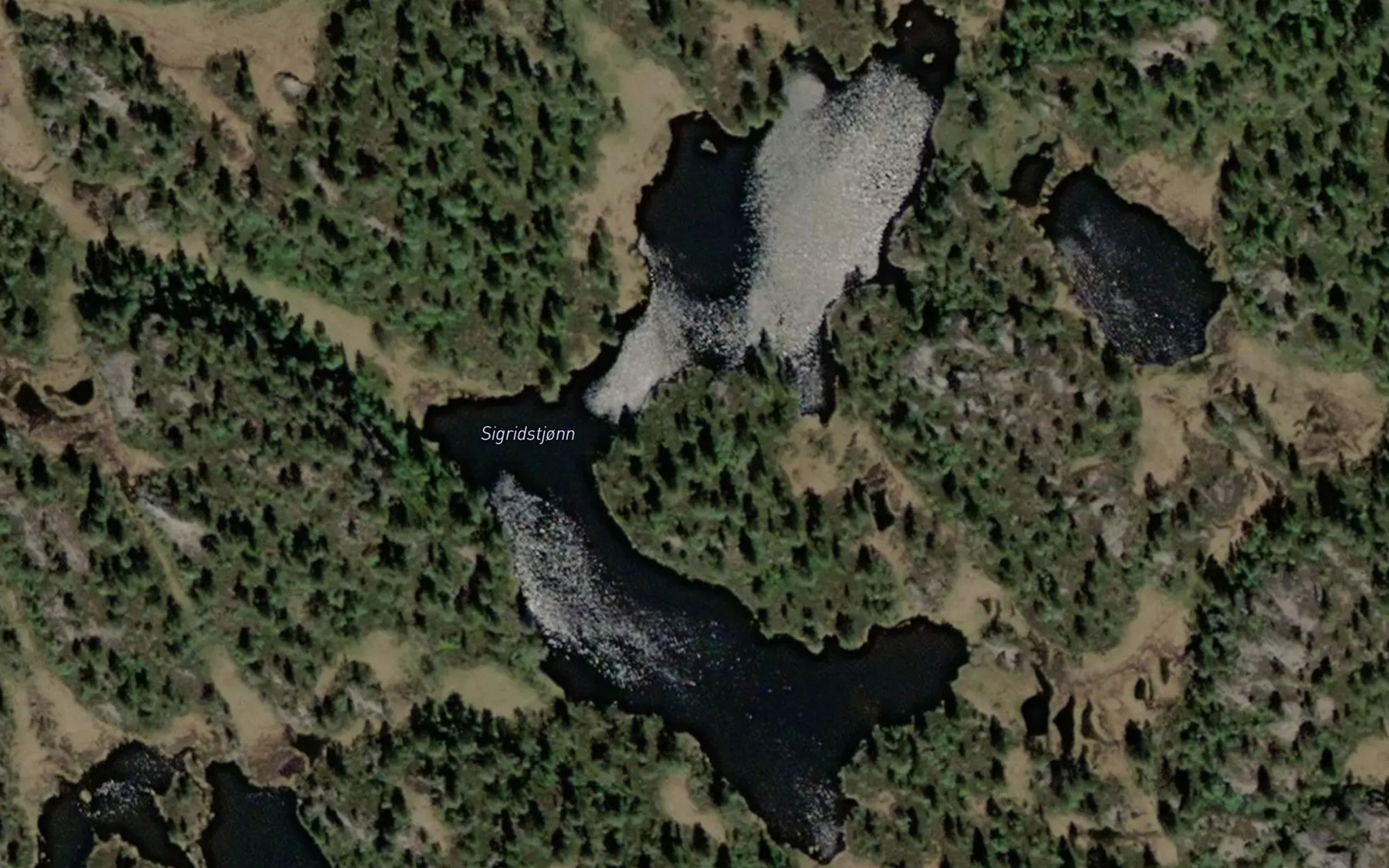 Satellite map of the Sigridstjonn