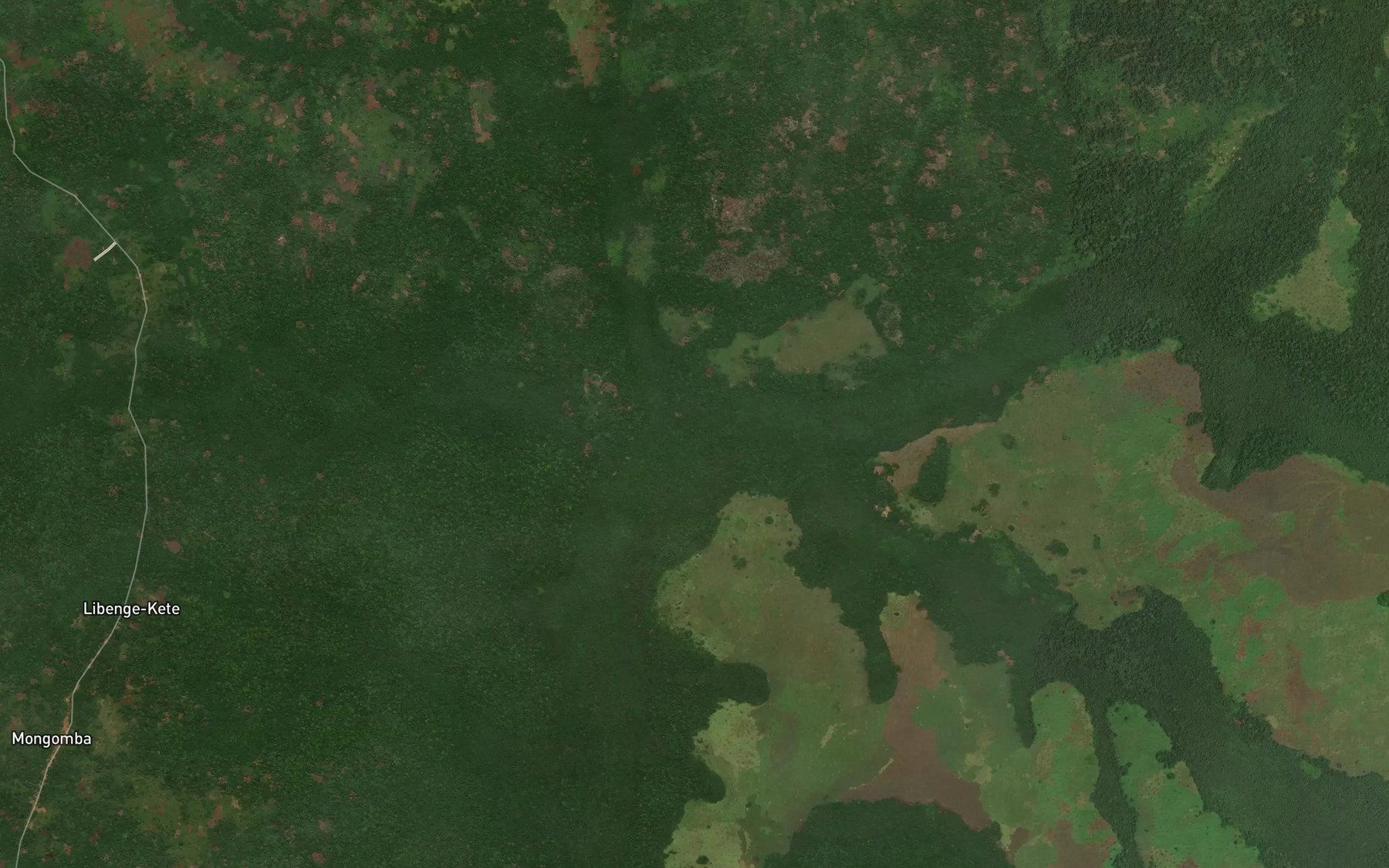 Satellite map of the Bandja