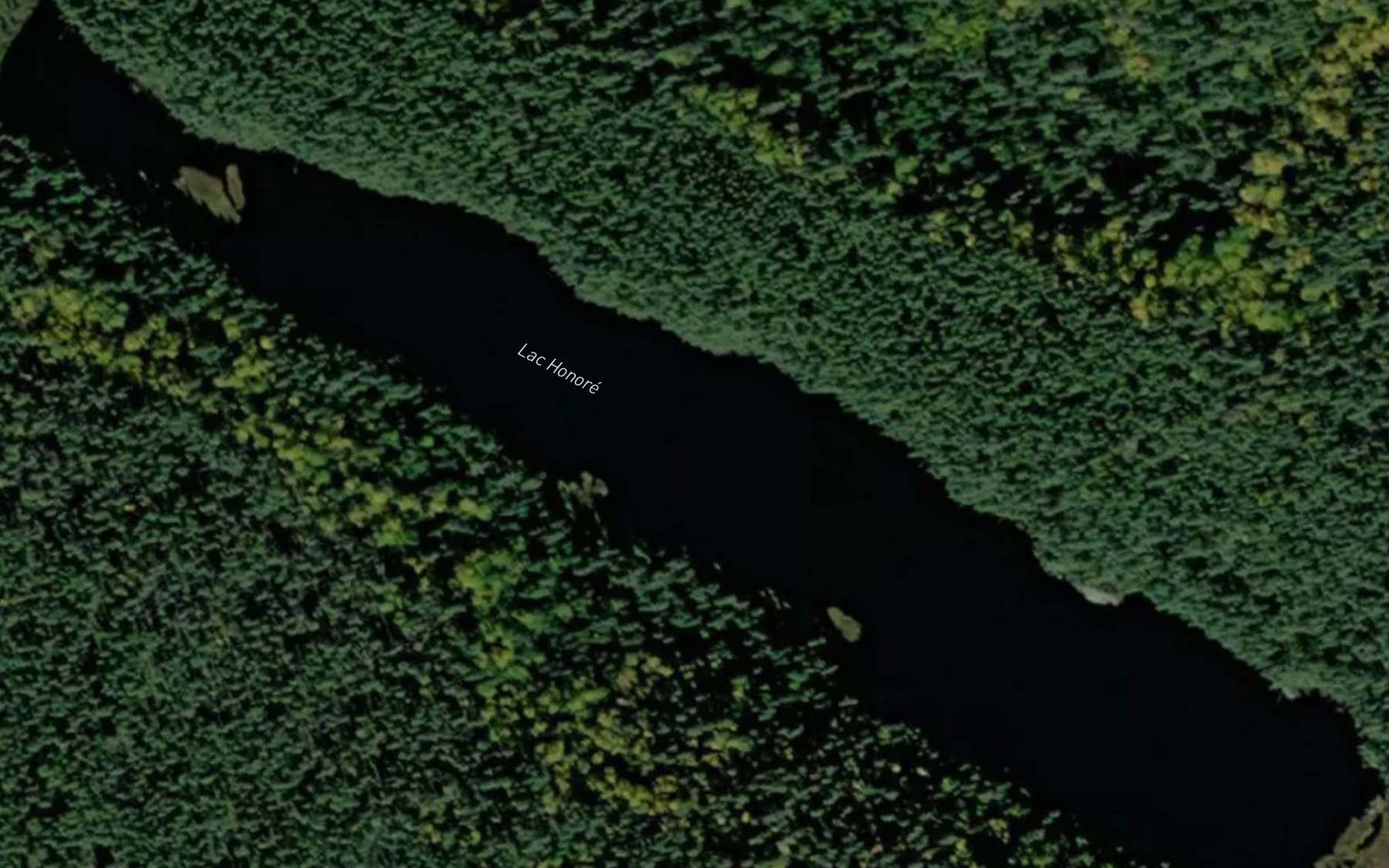 Satellite map of the Lac Honore